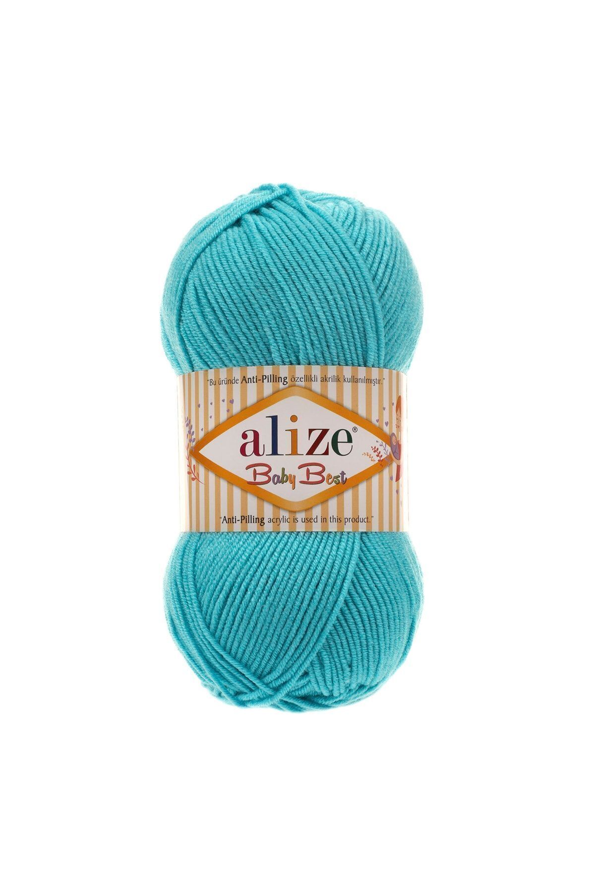 5 Pcs Baby Best 287 Turquoise 10% Bamboo - 90% Acrylic (anti-pilling Acrylic) / 100 Gr - 240 M