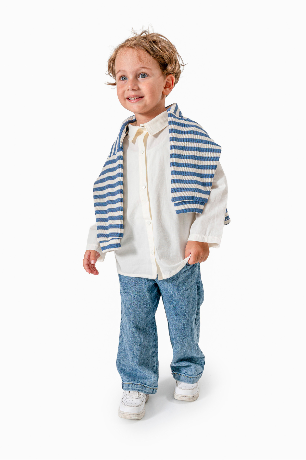 Jikko Baby Gömlek Sweat Pantolon Takımı 9071 fotoğrafı 3 (önizleme)