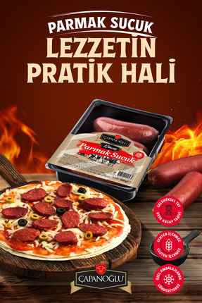 Çapanoğlu Fermente Dana Parmak Sucuk 500 Gr Küçük Boyutlu Pratik Form 4'lü Ge...