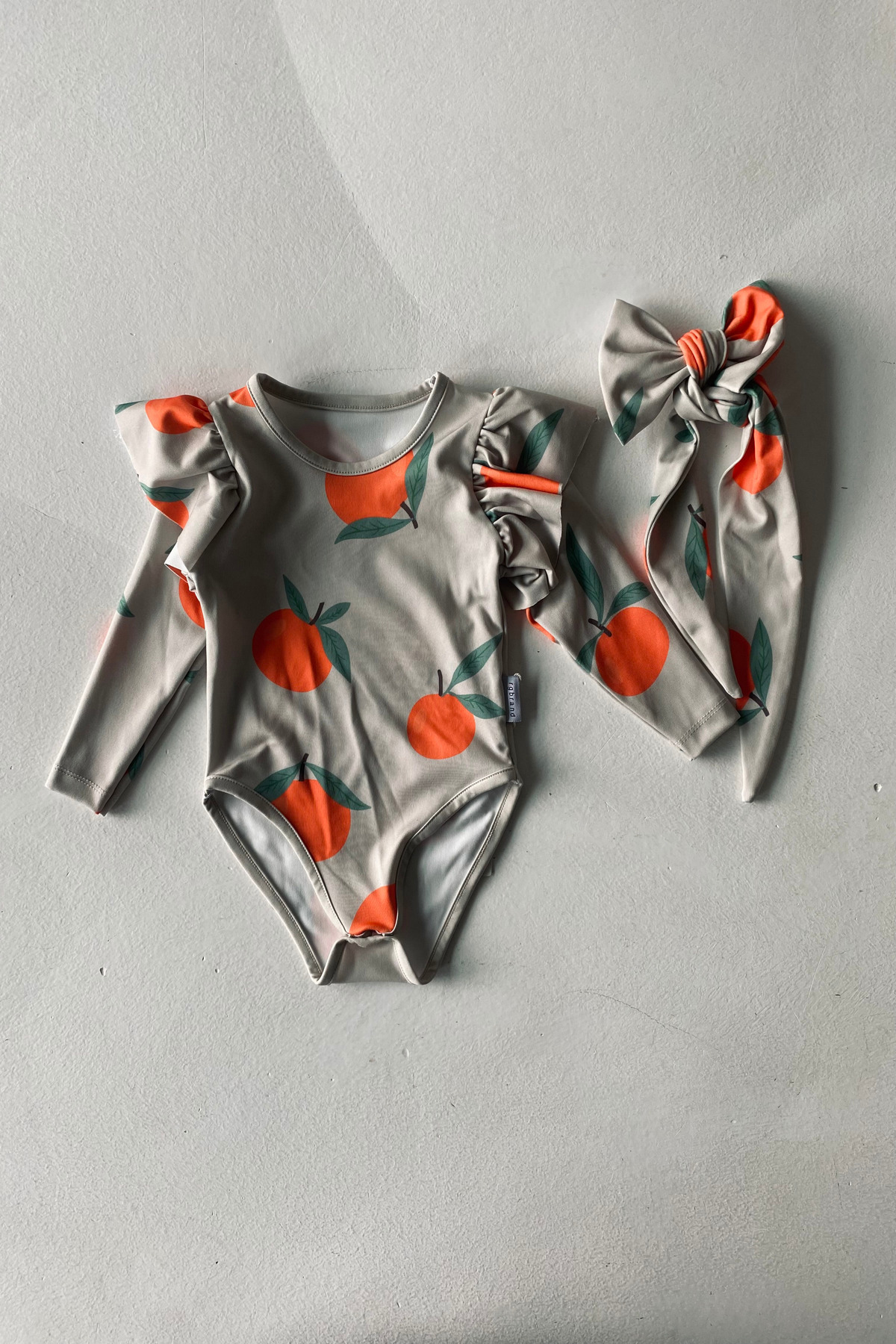 rg kidsstore UV Korumalı Bebek Fırfırlı Uzun Kollu Mayo – Güneş Korumalı Bebek Mayo_RG337 fotoğrafı 2 (önizleme)