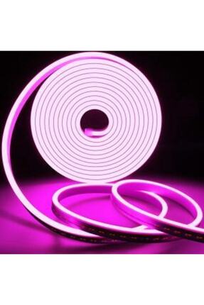 Ema Dükkan 12 Volt 5 Metre Pembe Neon Led Işık Prize Takılmaya Hazır Değil Ne...