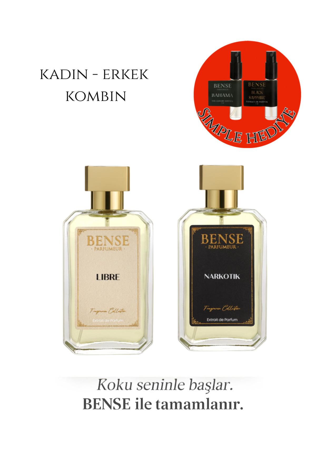 Bense NARKOTİK LİBRE ERKEK KADIN KOMBİN PARFÜM