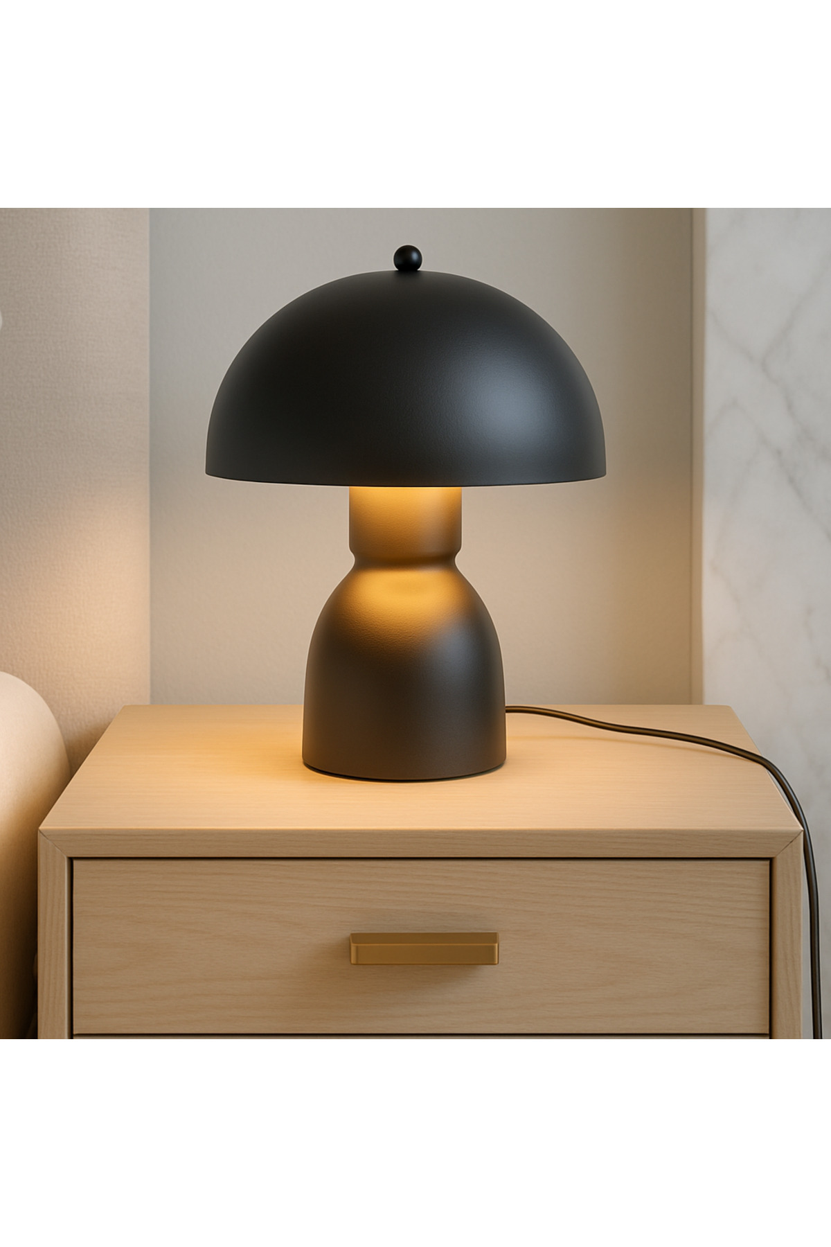 burenze Modern Burry Abajur Masa Lambası Metal Gövde Tasarım Ürün