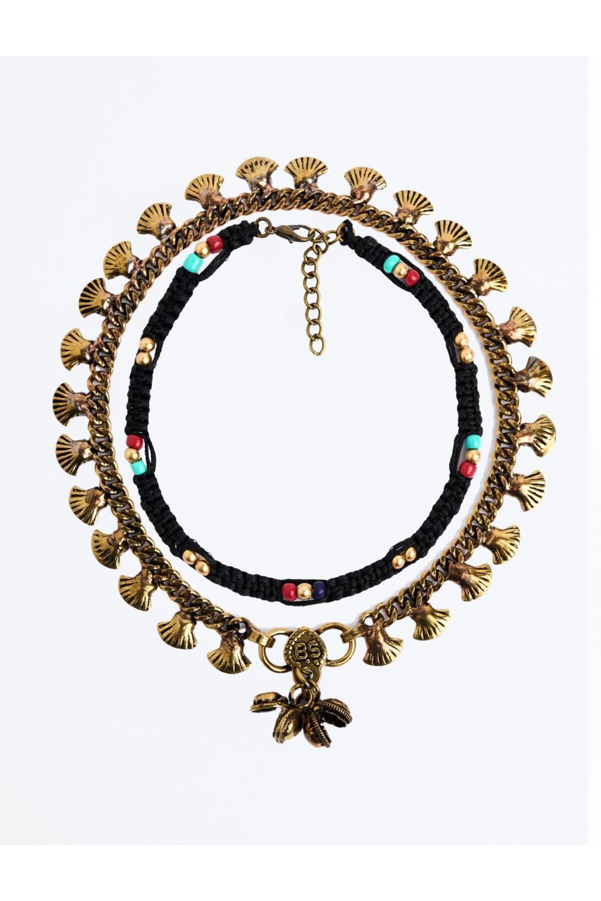Jimmy Key-Mixed Seashell Patterned Bracelet Set 1