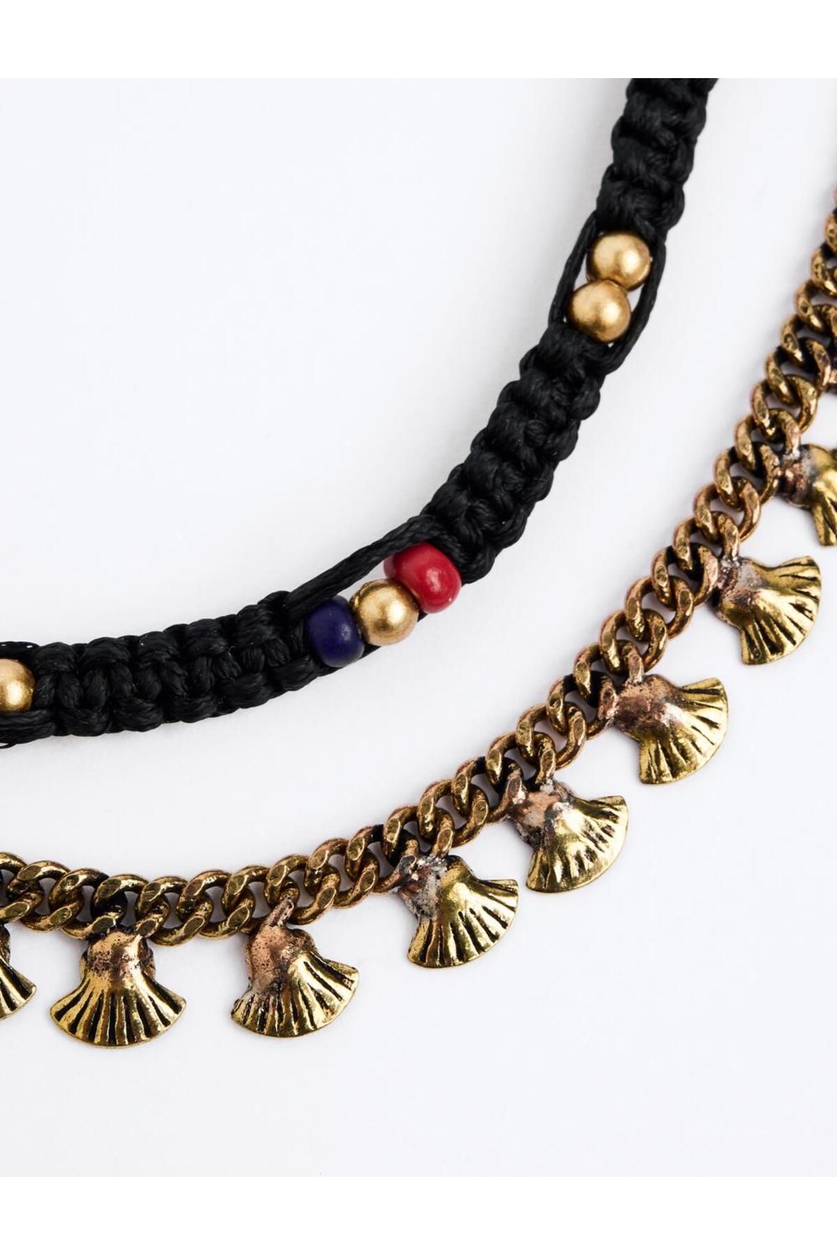 Jimmy Key-Mixed Seashell Patterned Bracelet Set 4