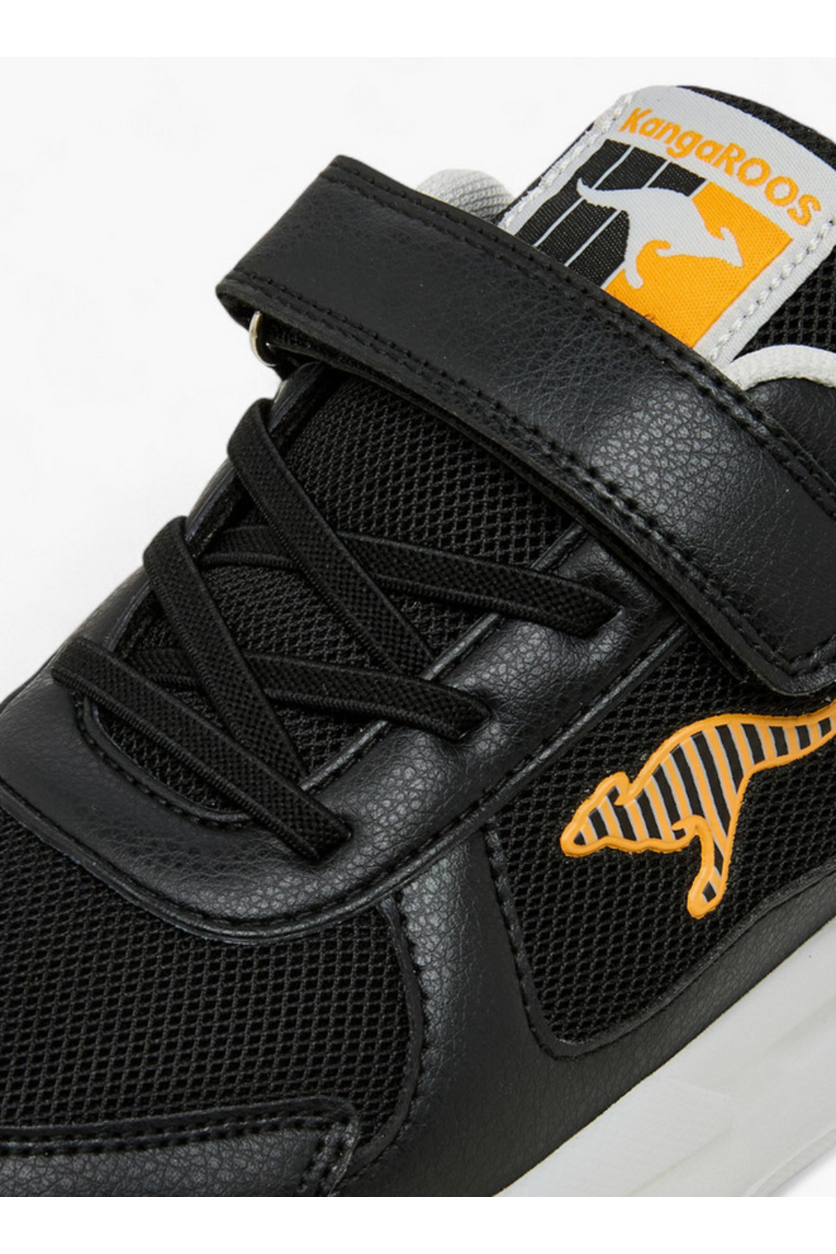 Kangaroos-Boys' Panelled Sneakers with Hook and Loop Closure - RAVE 1 4