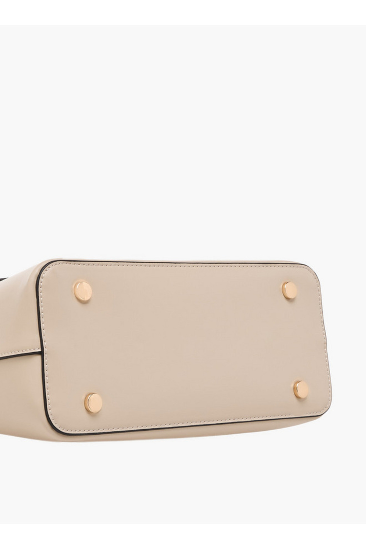 Paprika-Solid Satchel Bag with Button Closure 7