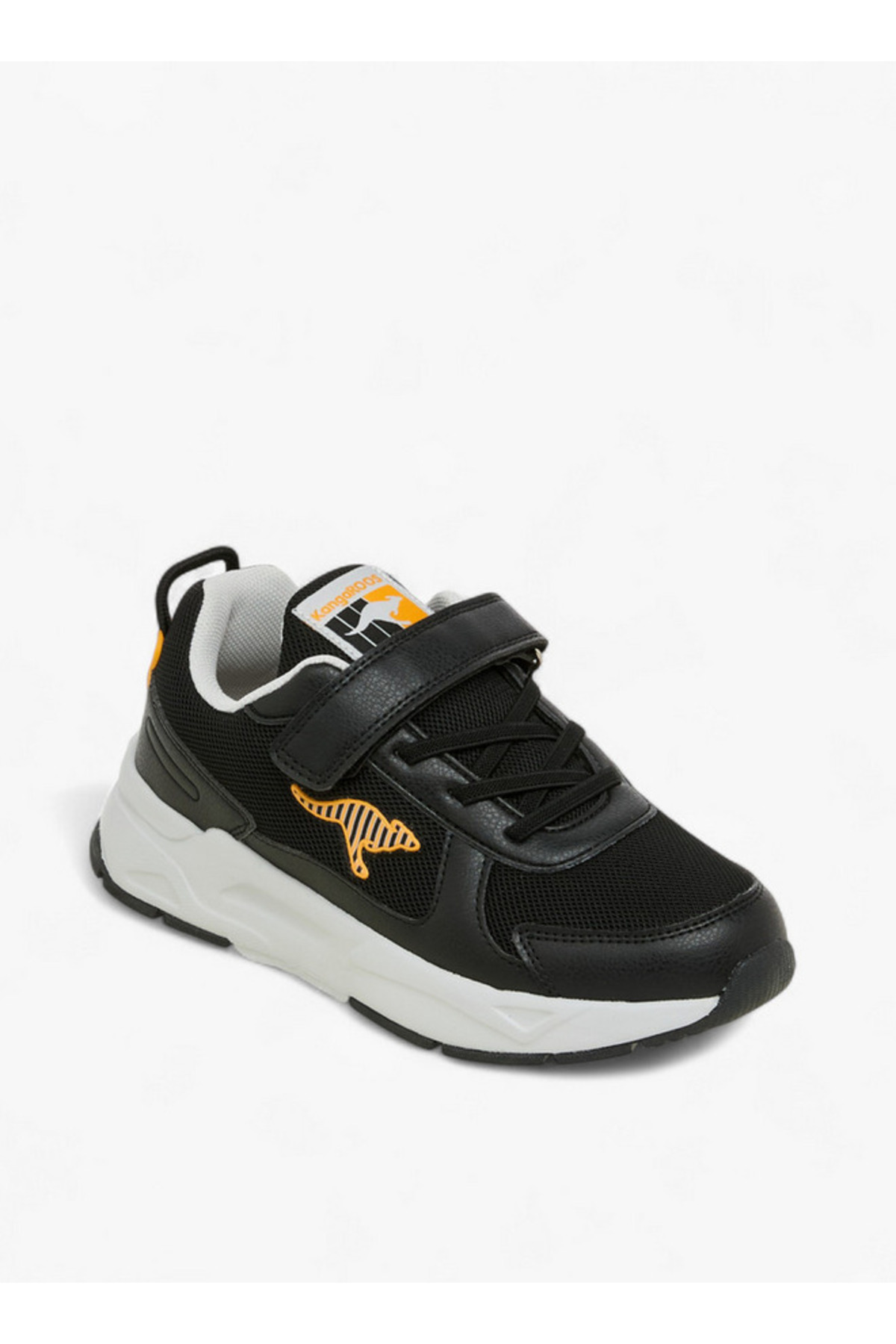Kangaroos-Boys' Panelled Sneakers with Hook and Loop Closure - RAVE 1 2