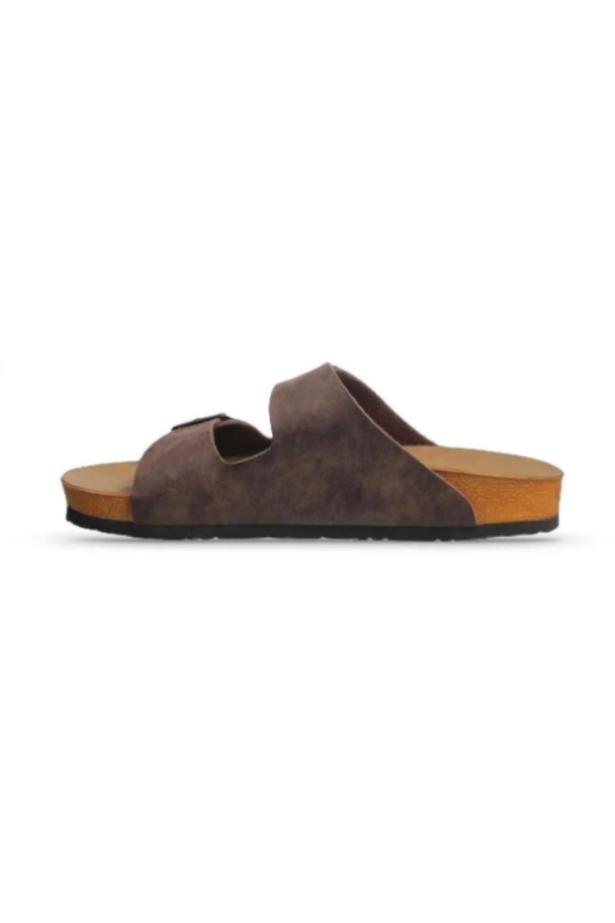 Neon Shoes Madrid Unisex Ortopedik Tabanlı Terlik Çift Bantlı Tokalı Günlük Rahat Ev & Dışarı Terliği görsel 5