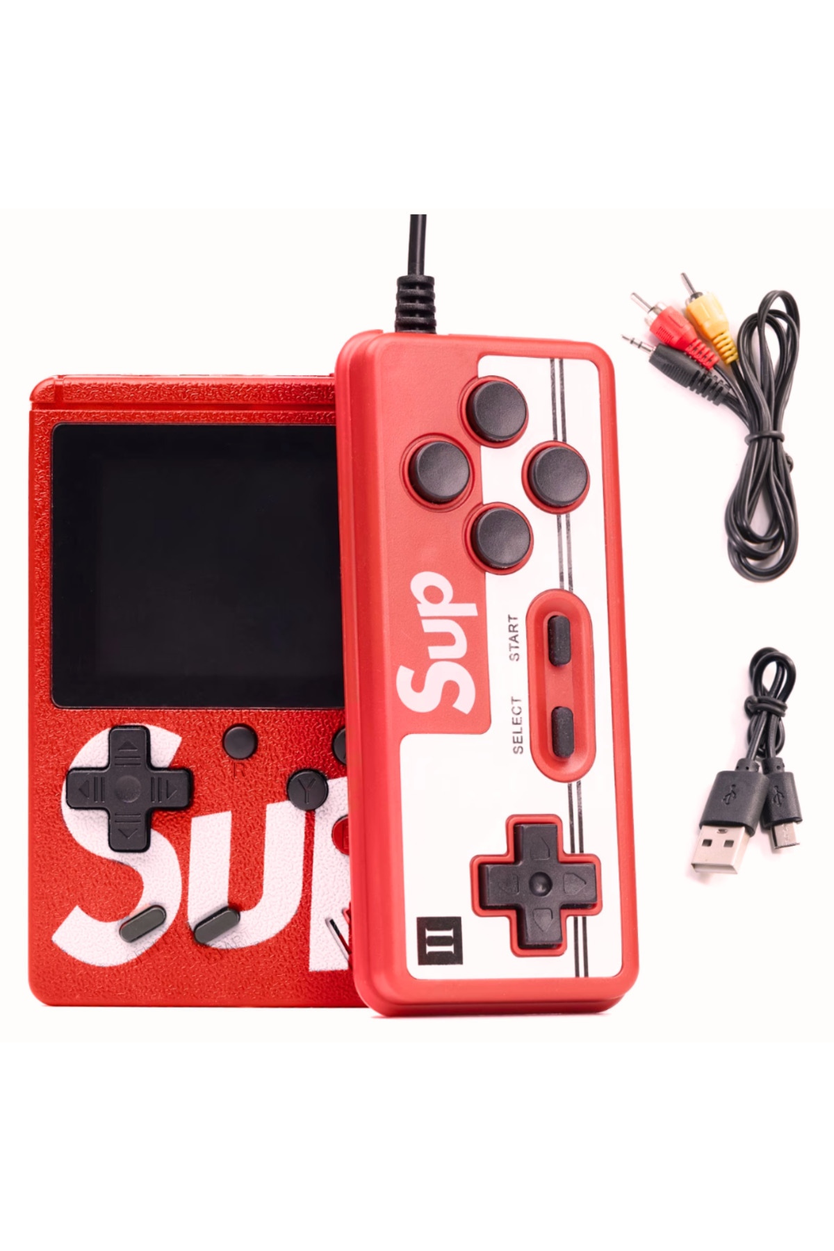 barste-Mini portable console 400 games, rechargeable battery, joystick, TV connection 1