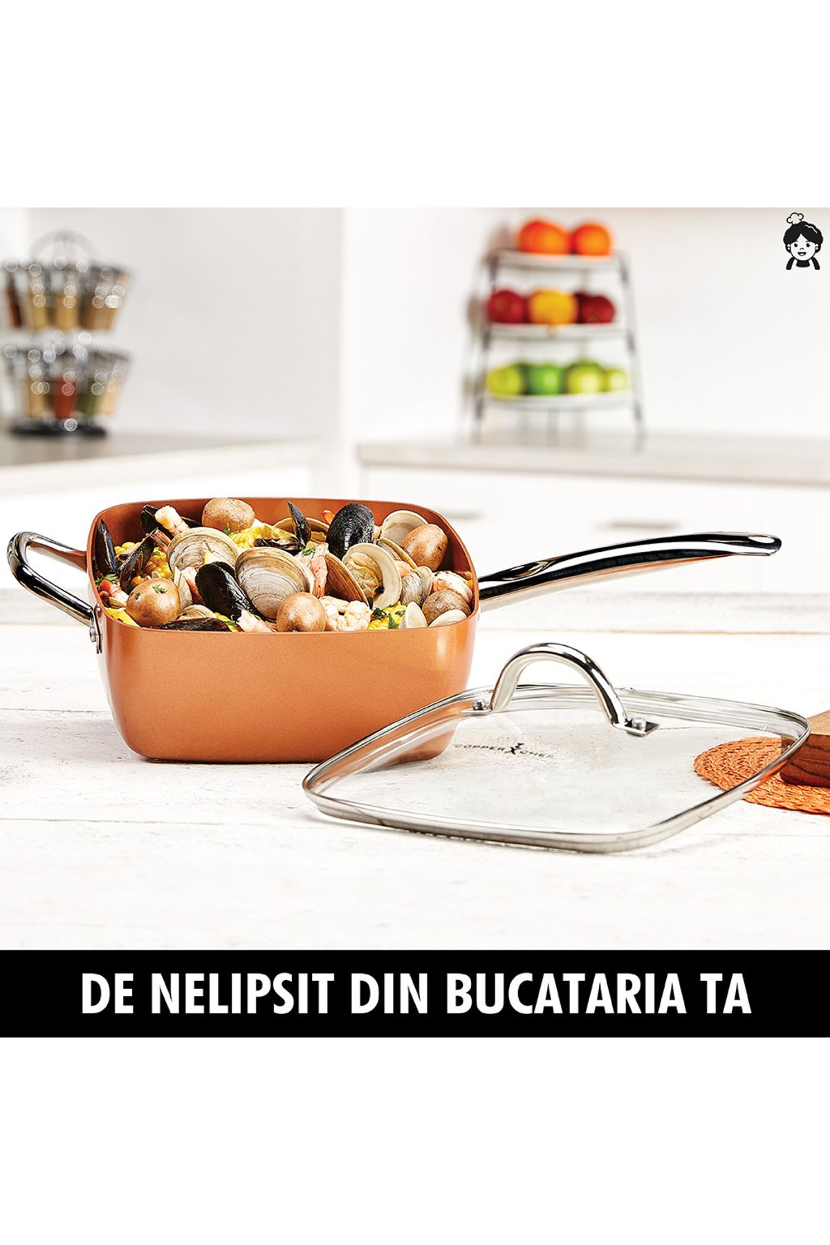 barste-5-in-1 multi-function frying pan, non-stick surface, fast cooking 6