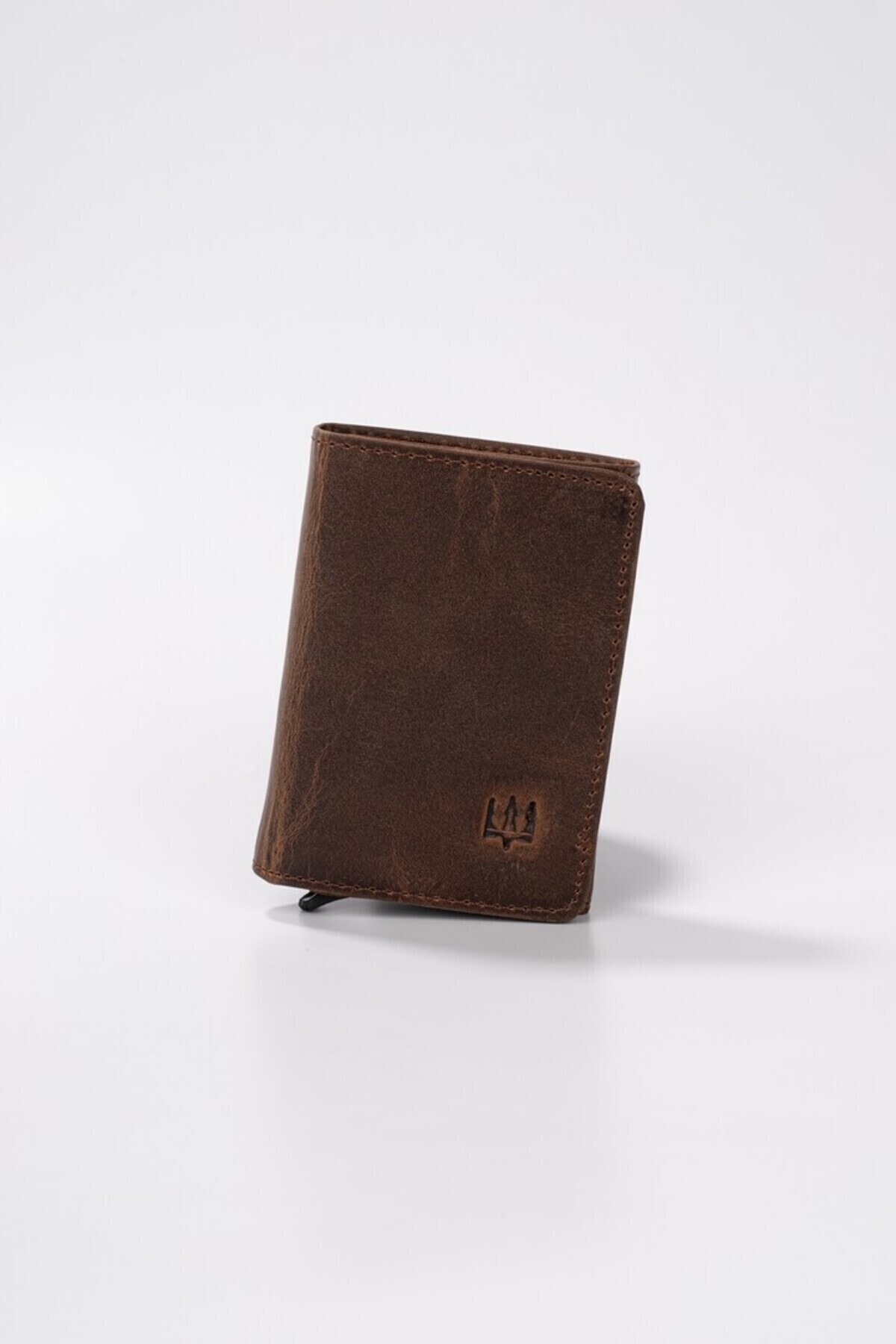 Getto Deri Vibe Mekanizmalı Hakiki Deri Cüzdan Kişiye Özel İsim Baskılı Cüzdan