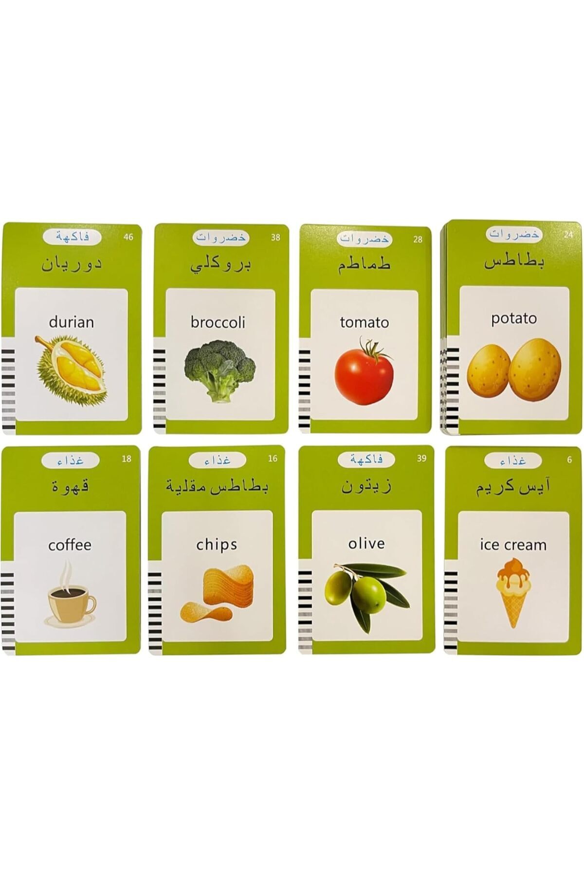 فلشکارتهای آموزشی صحبتکننده به زبان انگلیسی و عربی برای کودکان ۱ تا ۶ ساله، شامل ۲۲۴ واژه، هدیه برای کودکان، رنگ صورتی