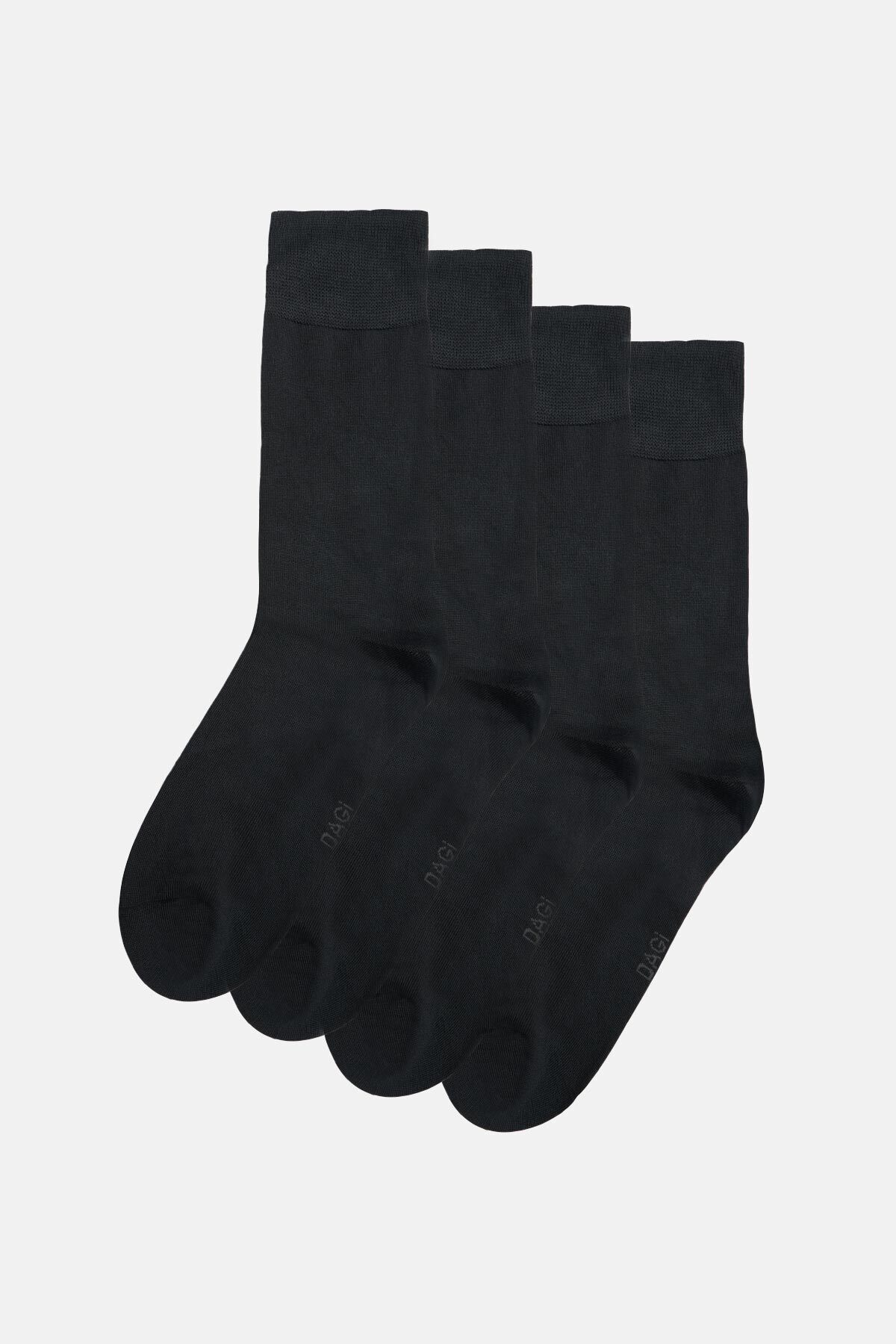 Dagi-Anthrazitfarbene 2-teilige Modal 20/1 Herrensocken 1