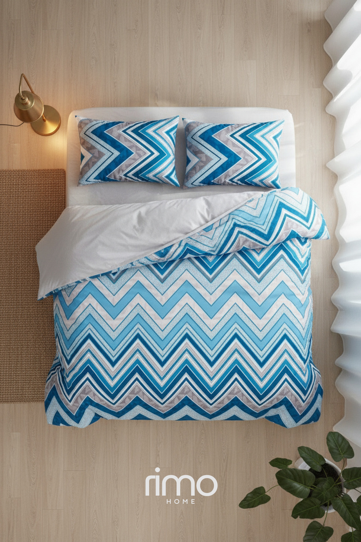 Rimo Home Çift Kişilik Çift Taraflı Nevresim Takımı fotoğrafı 3 (önizleme)