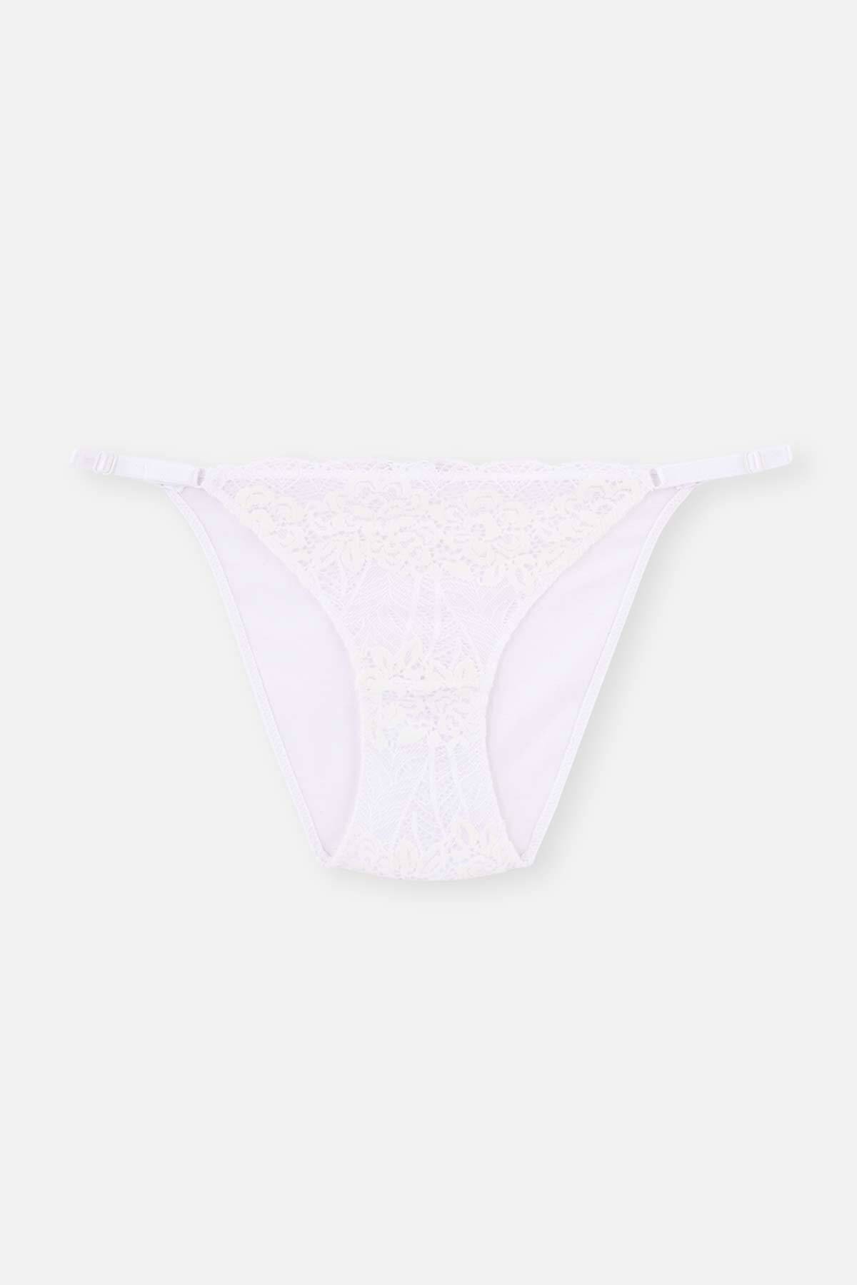 Dagi-Ecru Side Adjustable Lace Maternity Panties 1