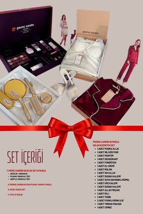 Pierre Cardin Saten Gecelik Takımı 6 , Pierre Cardin Saten Pijama , Pierre Ca...