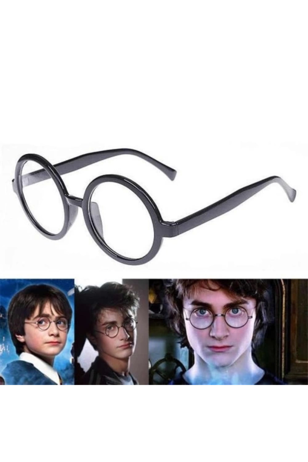 Glowify Store Siyah Çerçeveli Harry Potter Gözlüğü