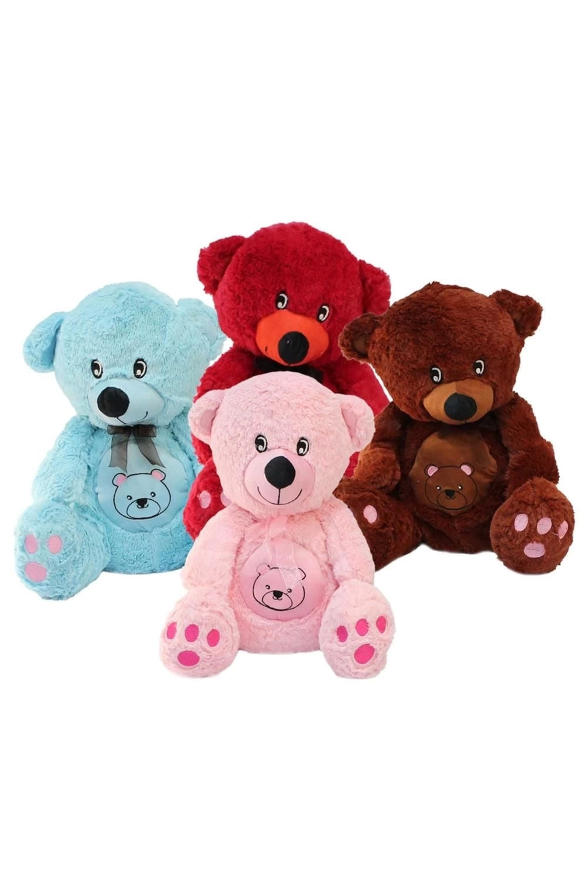 Glowify Store Göbekli Oturan Peluş Ayı 38 cm