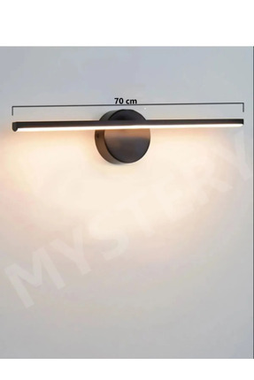 VOLTMARKET Siyah Banyo Duvar Ayna Tablo Koridor Cafe Hotel Aydınlatması Led F...