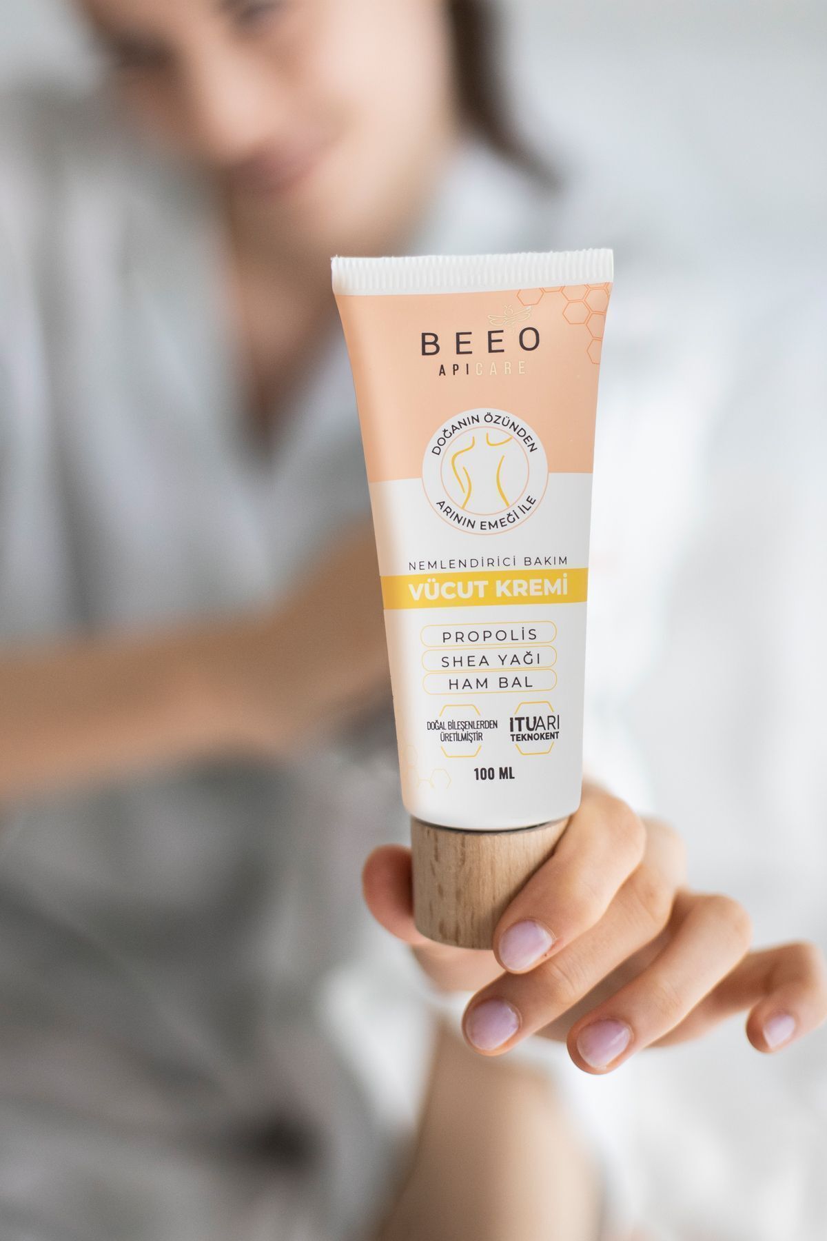 Nemlendirici Ballı Organik Vücut Kremi 100 Ml — BEEO152KVBL — تصویر 7 از 7