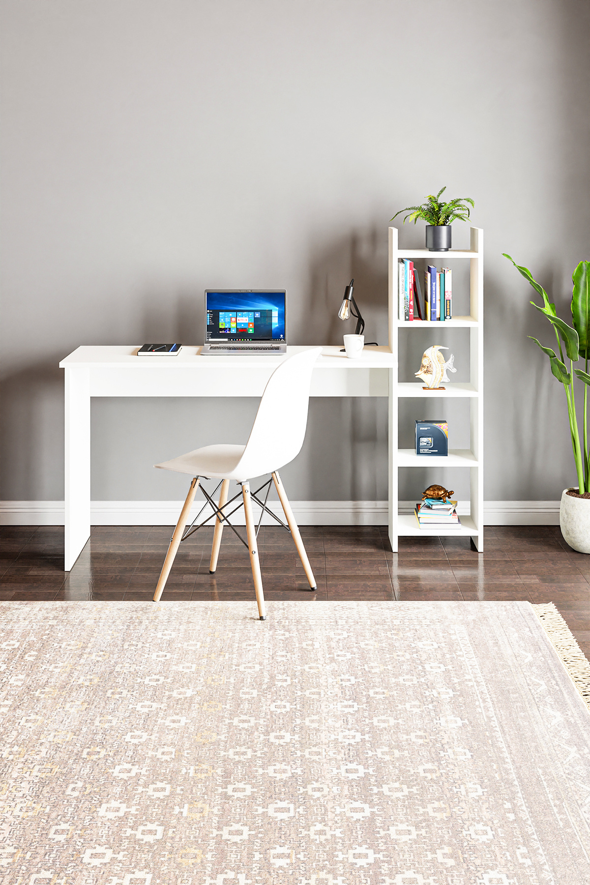 interGO-Working Desk With Bookcase 3