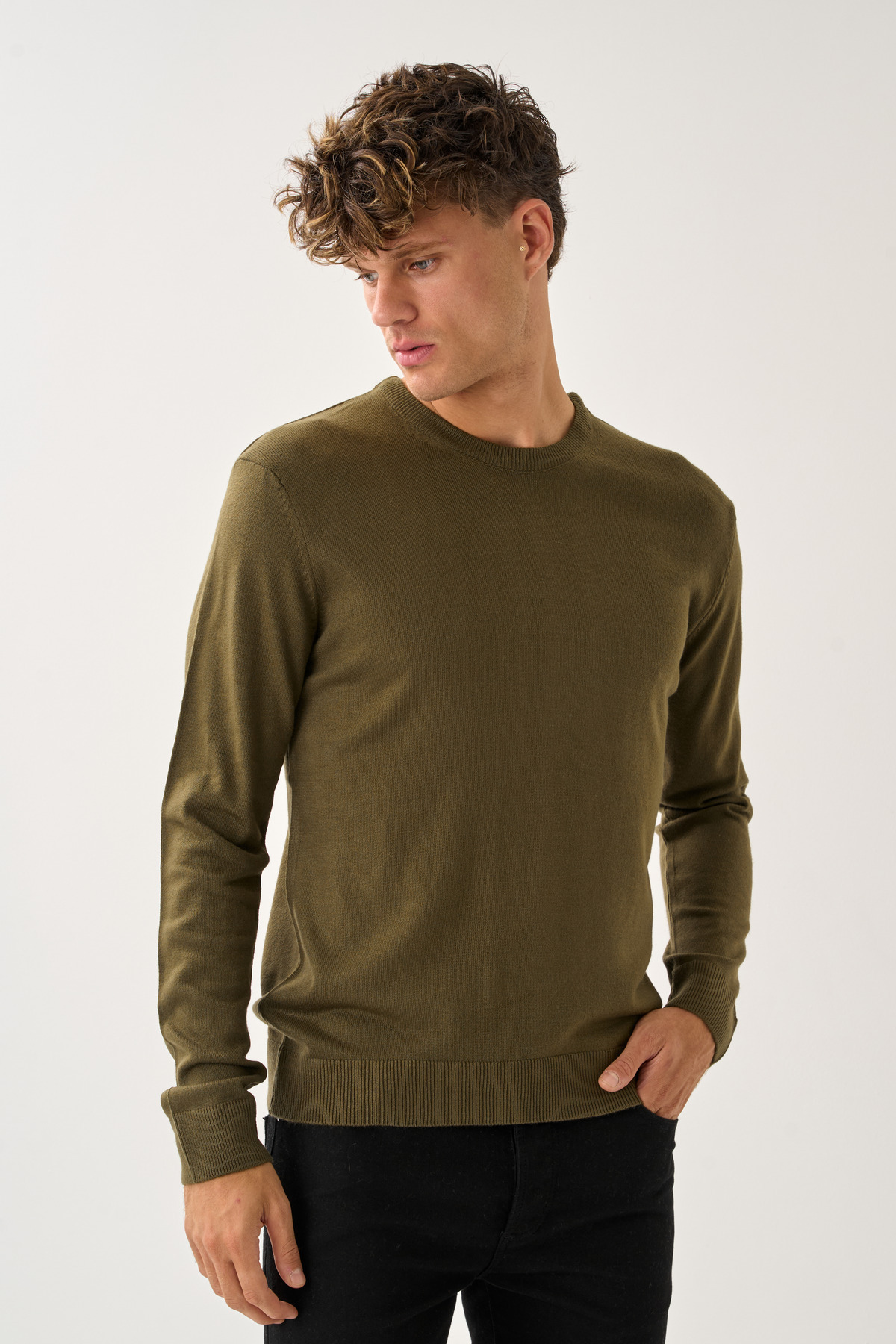 Redline  Valmont Standart Fit Bisiklet Yaka Triko Kazak - Görsel 3