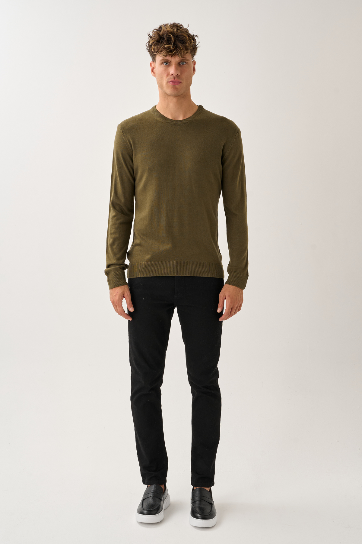 Redline  Valmont Standart Fit Bisiklet Yaka Triko Kazak - Görsel 2