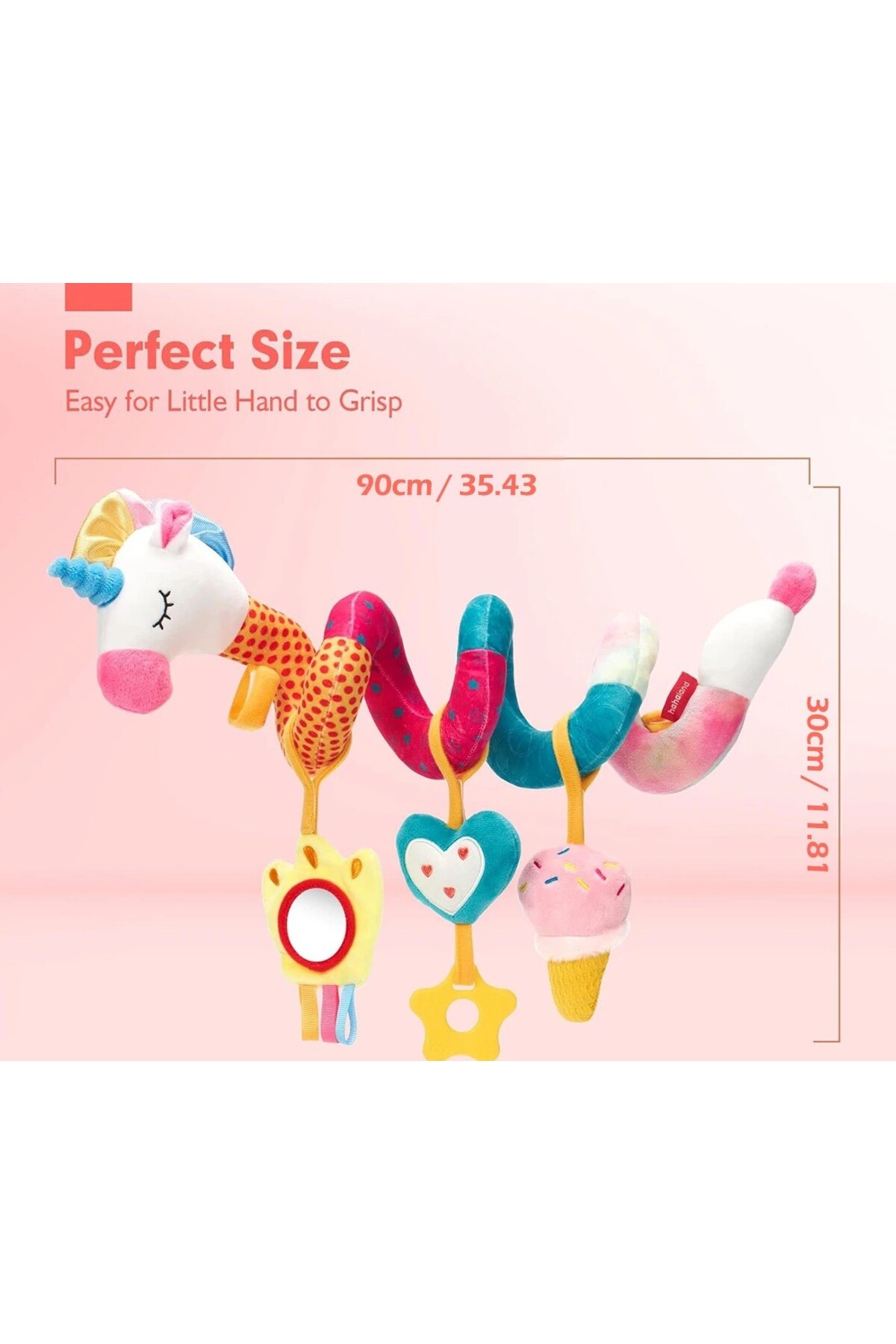 Zigver Bebek Beşik Asılı Çıngıraklı Peluş Oyuncaklar Yenidoğan Duyusal Oyuncaklar fotoğrafı 6 (önizleme)