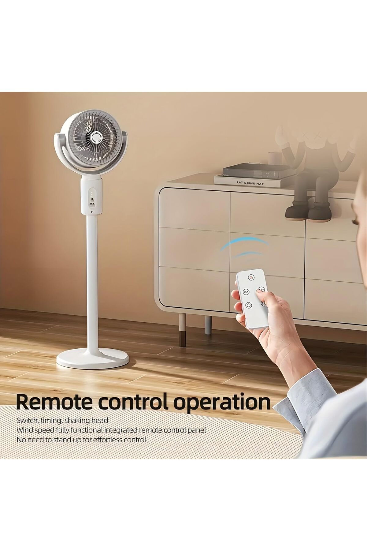 HavenPlus-Air Circulation Fan Rechargeable, Portable F1 Circulation Fan 3 In 1 Remote Control, With 7