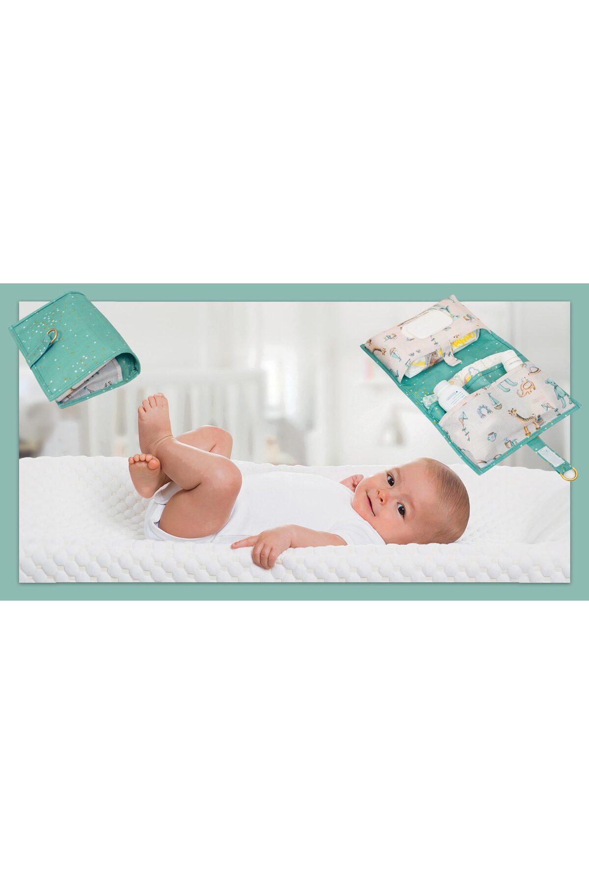 FORSACE 13 Parçadan Oluşan Yeni Doğan Bebek Bakım Seti Mavi(bavul-altbakım-baza-sepet-bakımç.-3lüçek) fotoğrafı 7 (önizleme)