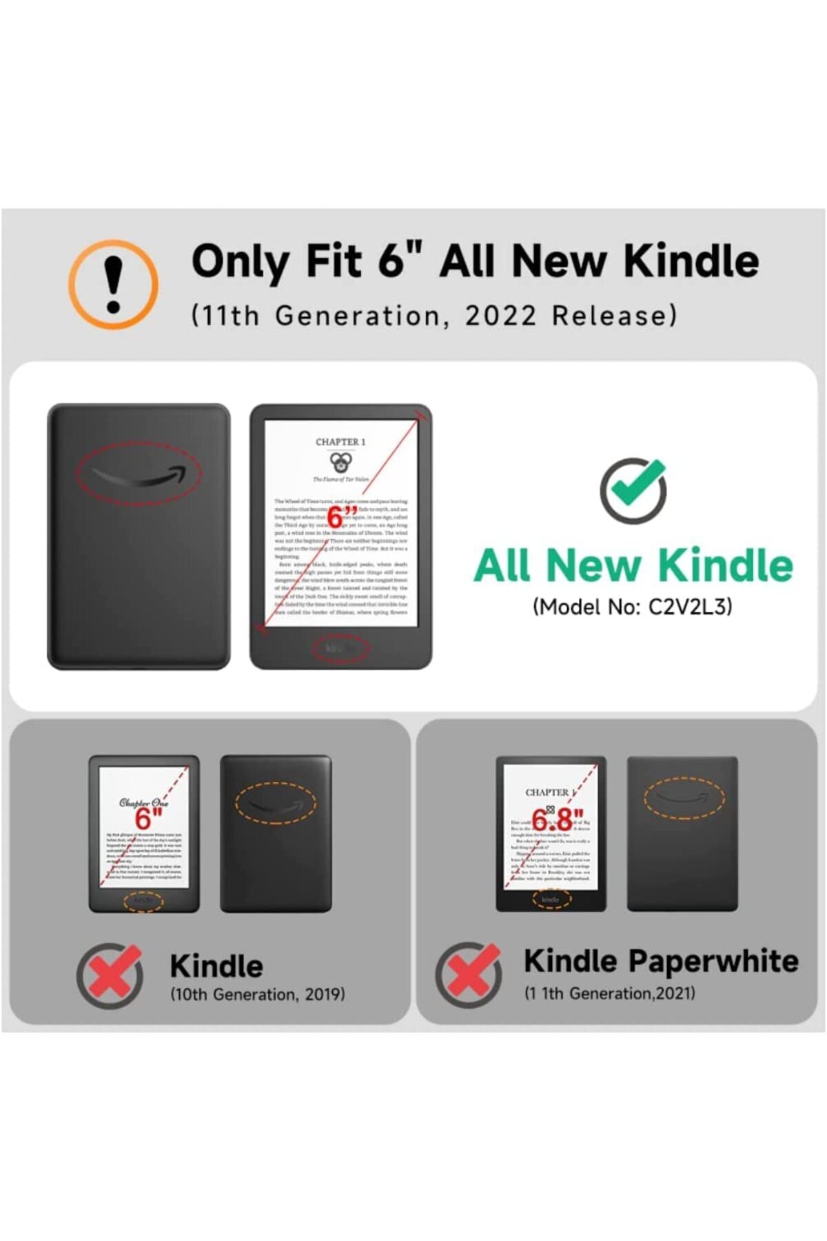 SIGLOO-Husa Sigloo, pentru ebook reader Kindle 2022, 11th generation, 6 inch, model Eiffel Tower 4