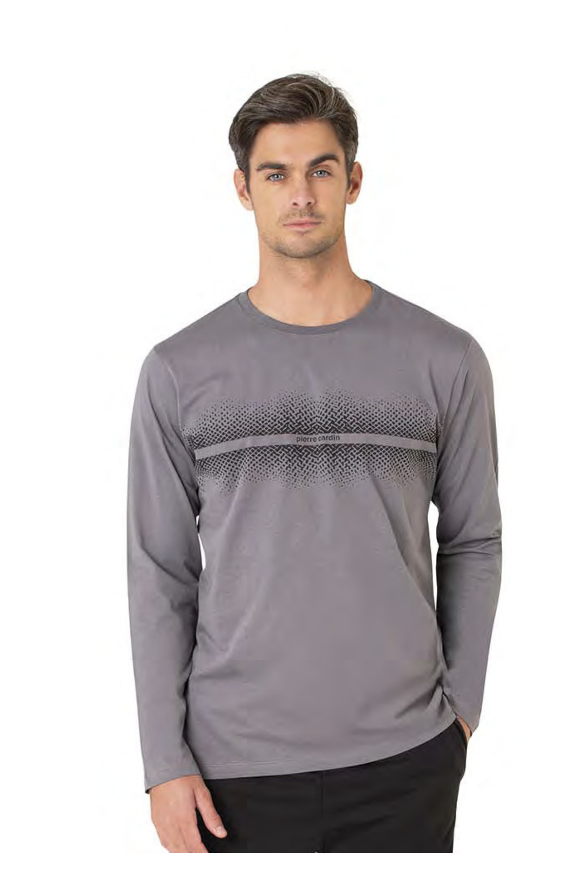 ست پیژامه مردانه طرح دار فاق نرمال آستین بلند | پیر کاردین Pierre Cardin CH.PC.6.102.C0 - تصویر 2