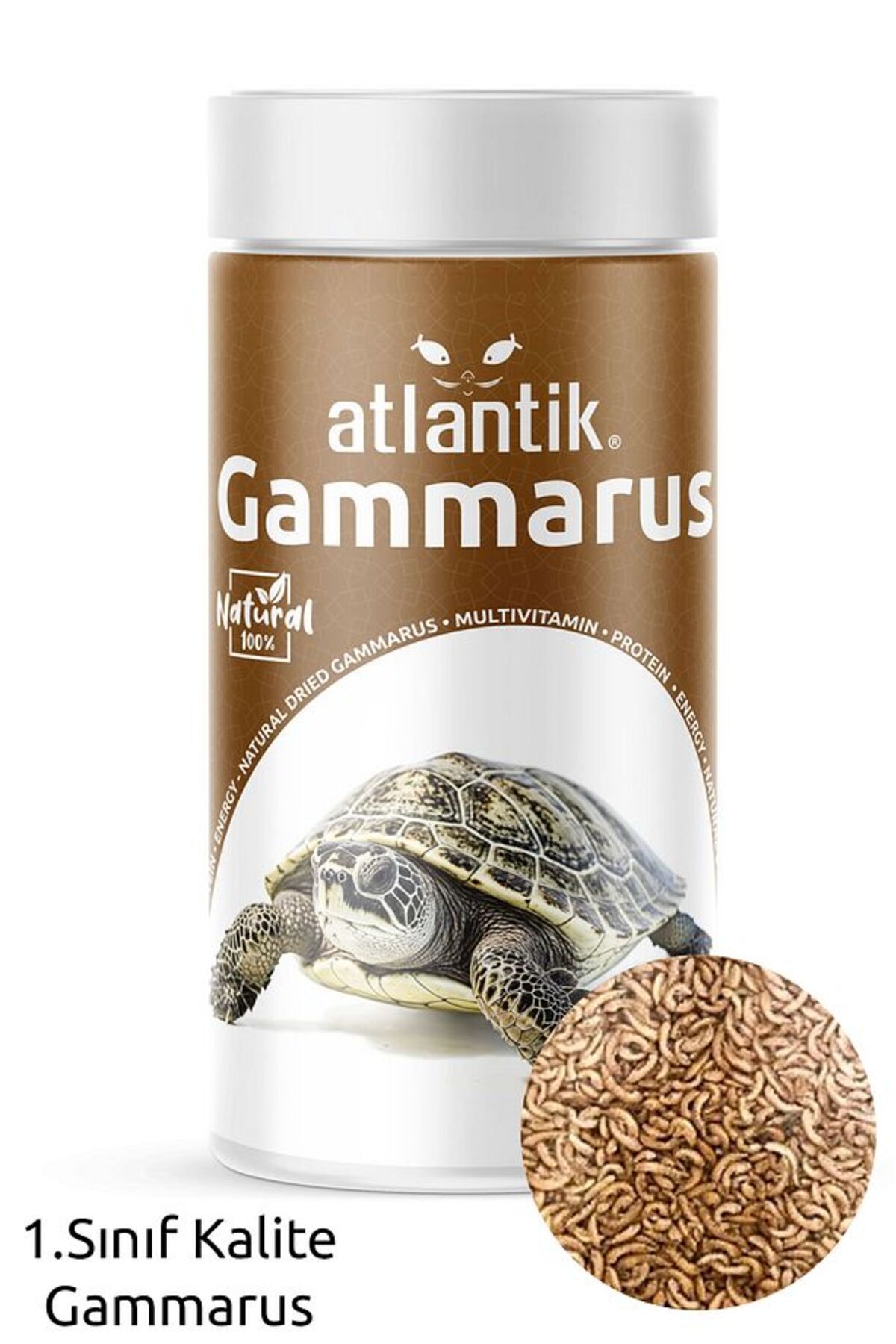 ATLANTİK MAVİ KAKTÜS Gammarus 100ml Kaplumbağa Balık Yemi 10gr