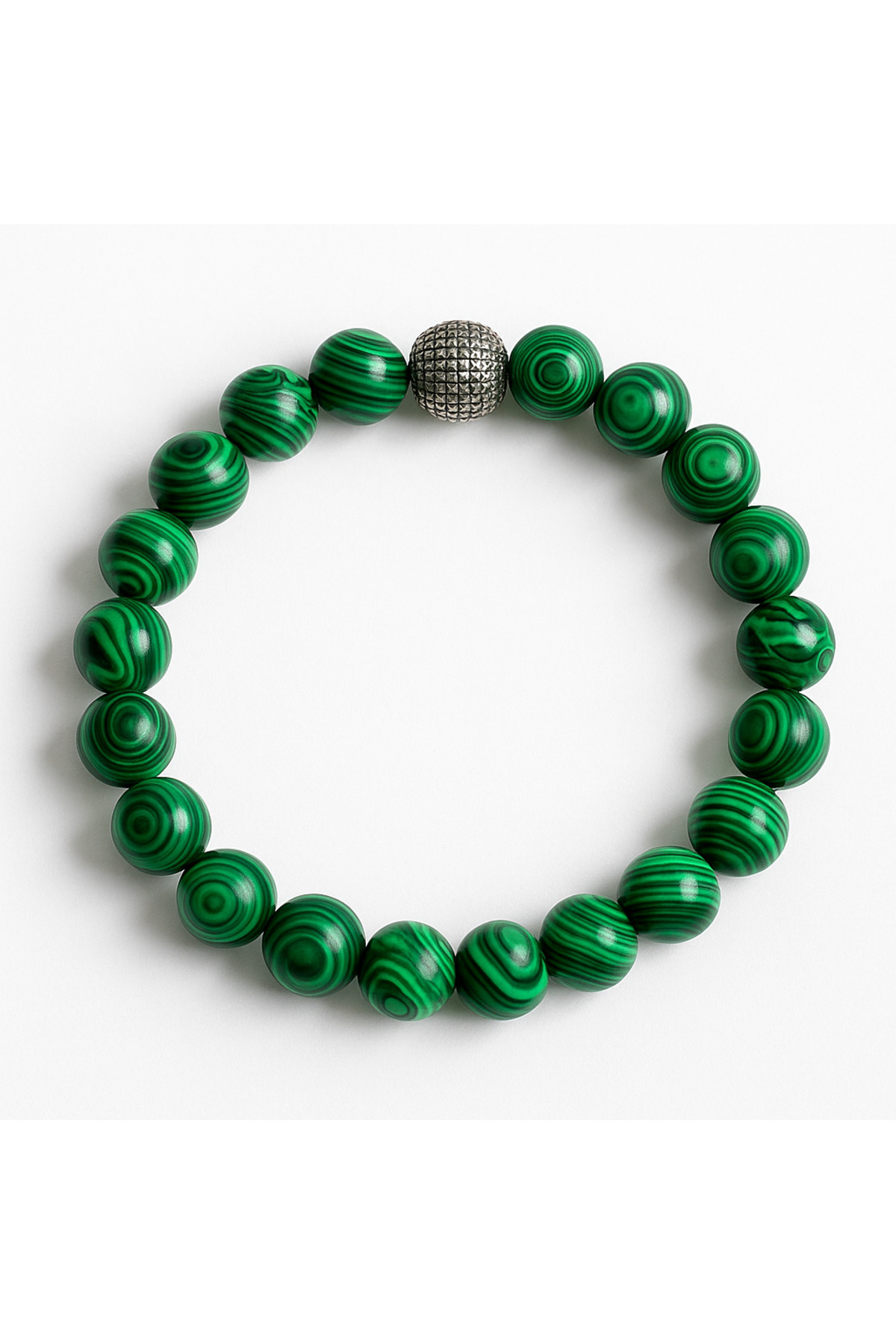 Katha Ritüel Doğal Malahit Taşı Bileklik – Bereket, Koruma ve Huzur