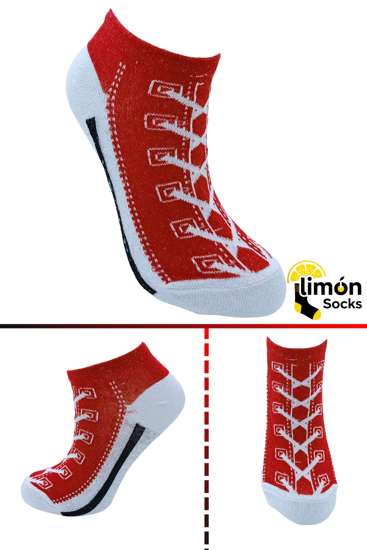 Erkek Çorap (5 Çift) Unisex Renkli Yıkamalı Model Patik Kadın Çorap — görsel 5 · LİMONSOCKS243