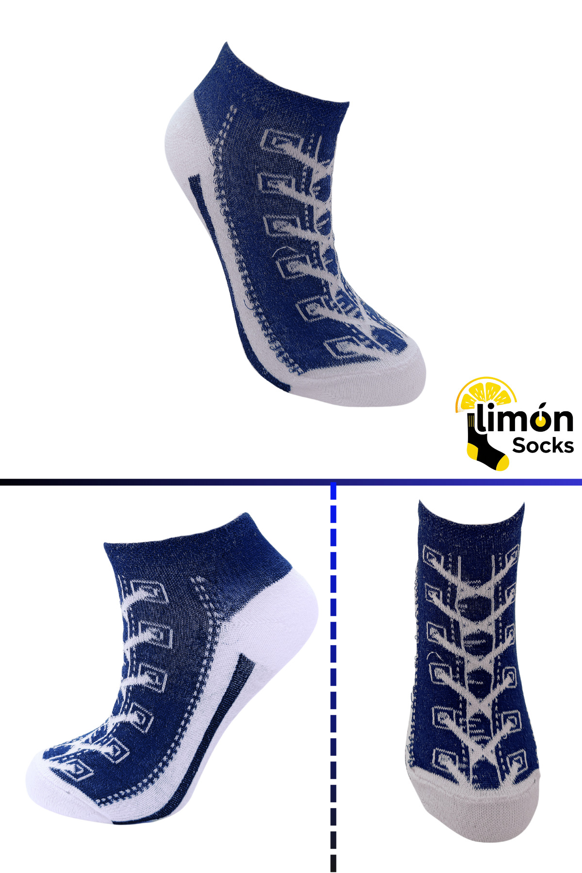Erkek Çorap (5 Çift) Unisex Renkli Yıkamalı Model Patik Kadın Çorap — görsel 6 · LİMONSOCKS243