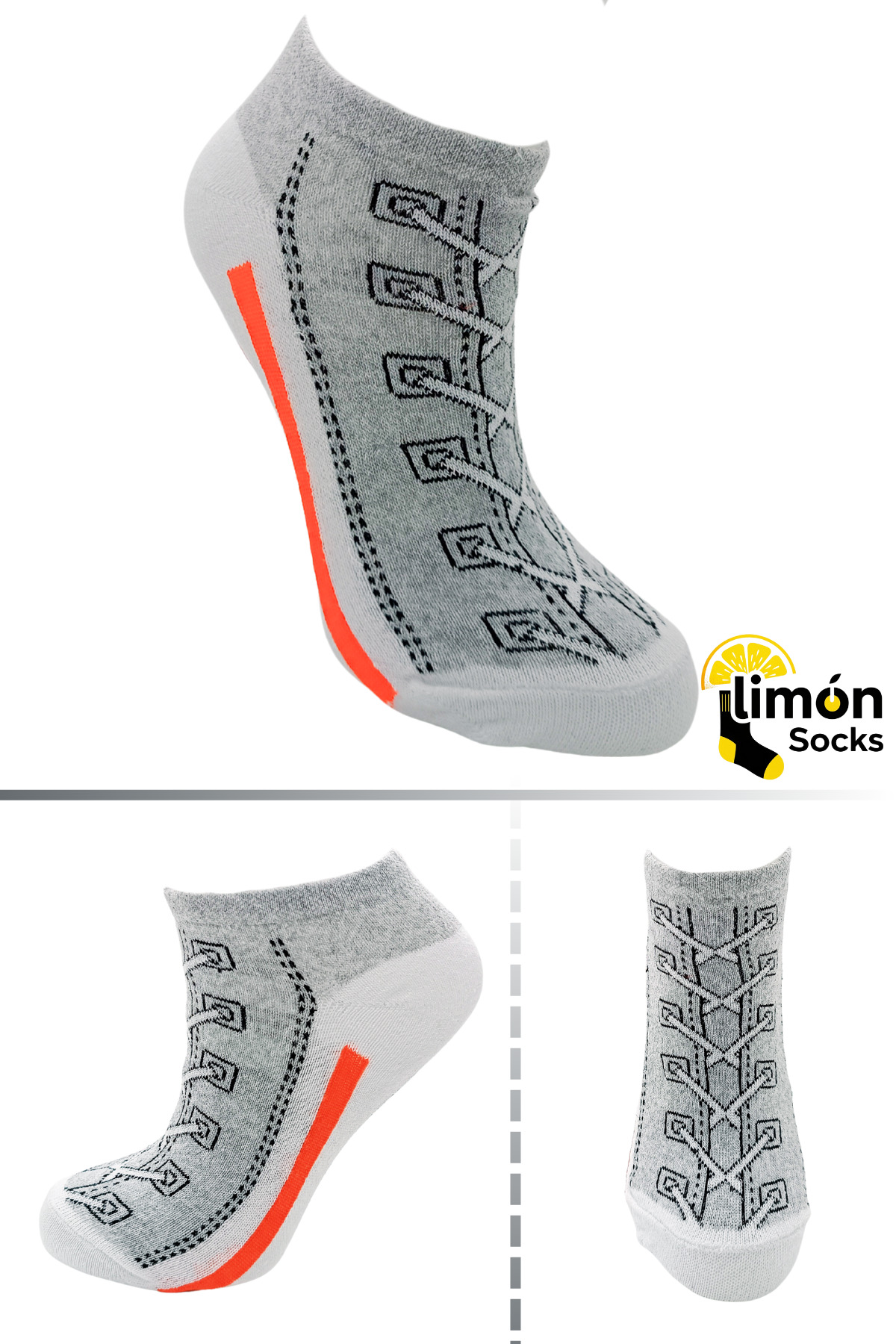 Erkek Çorap (5 Çift) Unisex Renkli Yıkamalı Model Patik Kadın Çorap — görsel 3 · LİMONSOCKS243