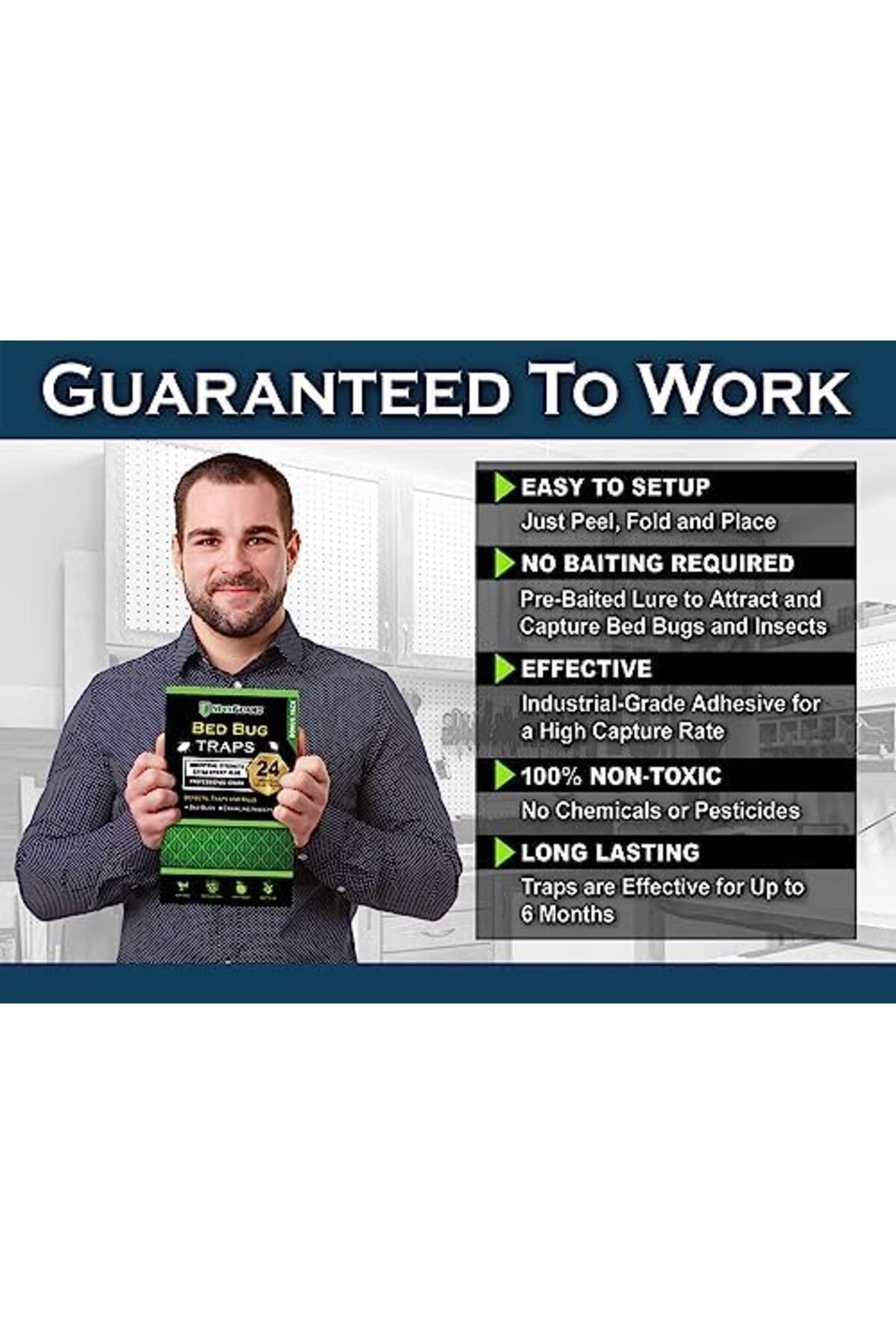 maxguard-Bed Bug Traps (24 Traps) Non-Toxic Bed Bug Detection Traps 3
