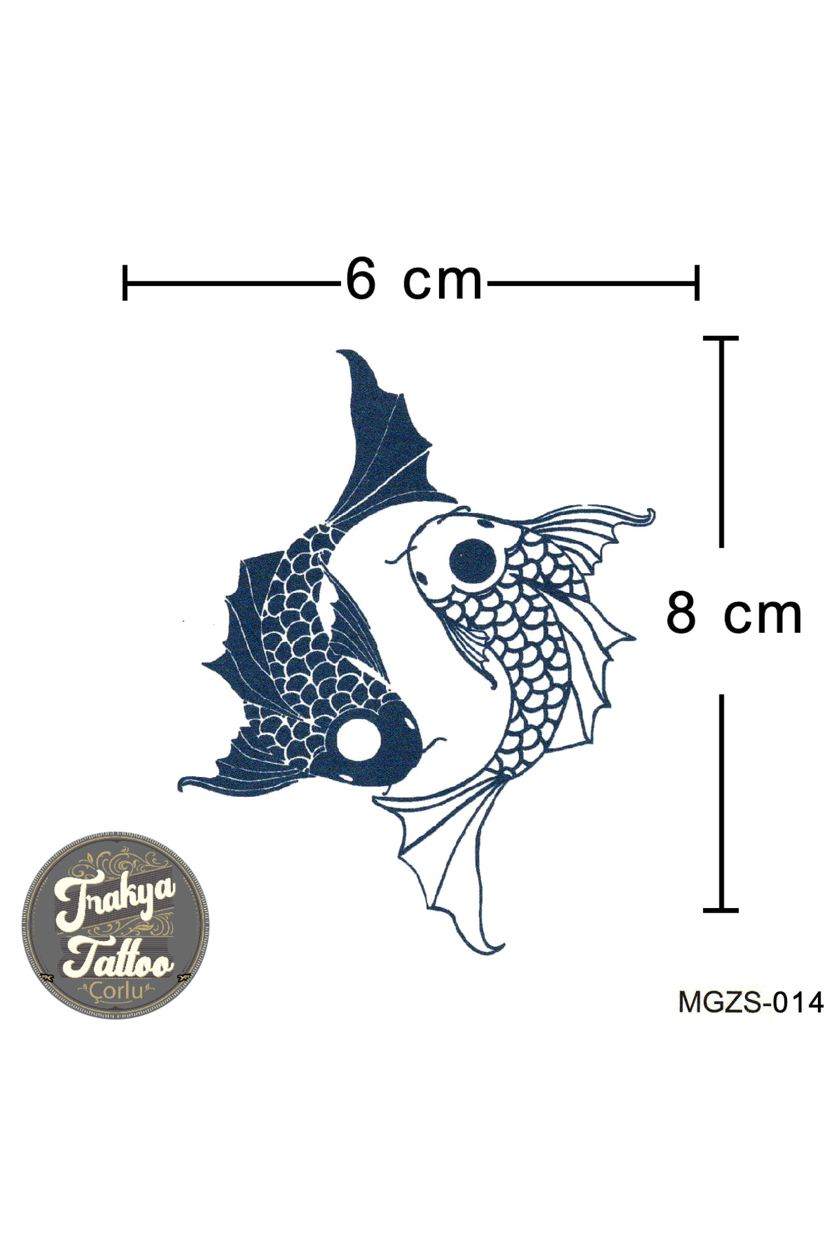 Bestway ve Diğeri 1 Ay Kalıcı Dövme Balık Dövmesi MGZS-014