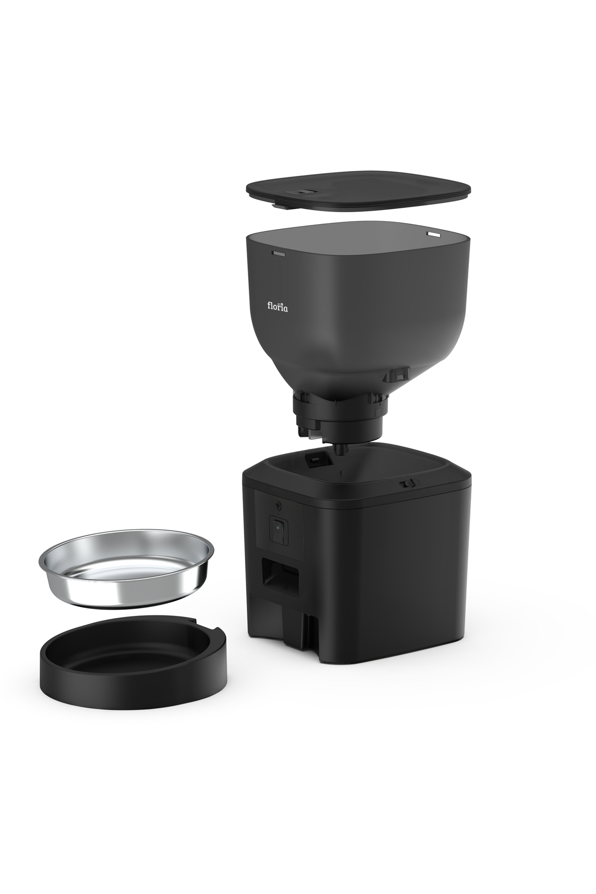 Floria Akıllı Kedi Köpek Otomatik Mama Kabı, 4L Hazne, Metal Kase, Uzaktan Sesli ve Kamera Kontrollü fotoğrafı 7 (önizleme)