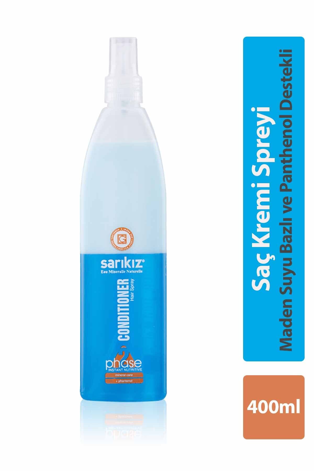 Sarıkız Saç Kremi Spreyi Mavi Fön Suyu 400ml Mineralli Nemlendirici Çift Fazlı Conditioner Hair Spray