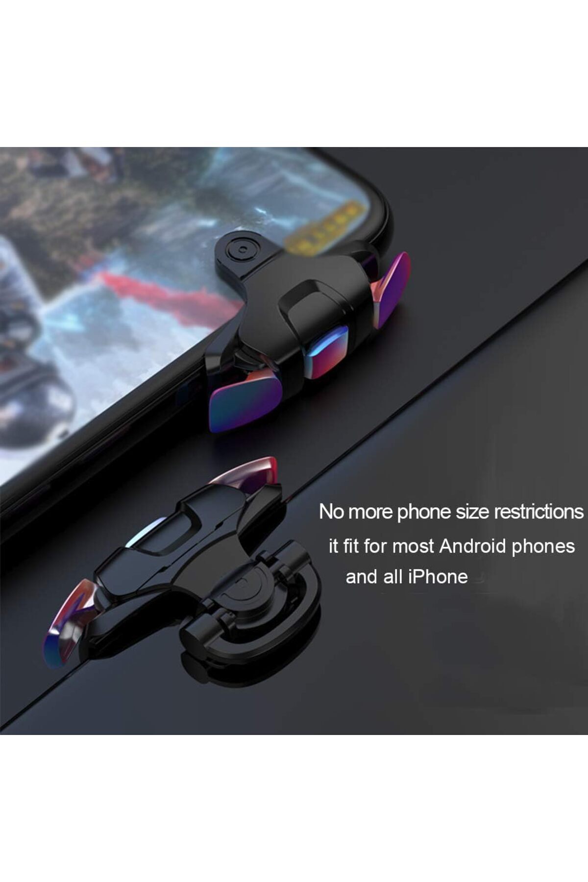 erorex-وحدة تحكم ألعاب متوافقة مع أجهزة iPhone وAndroid وPubg Mobile وCall Duty Mobile ومشغلات حساسة دقيقة 2