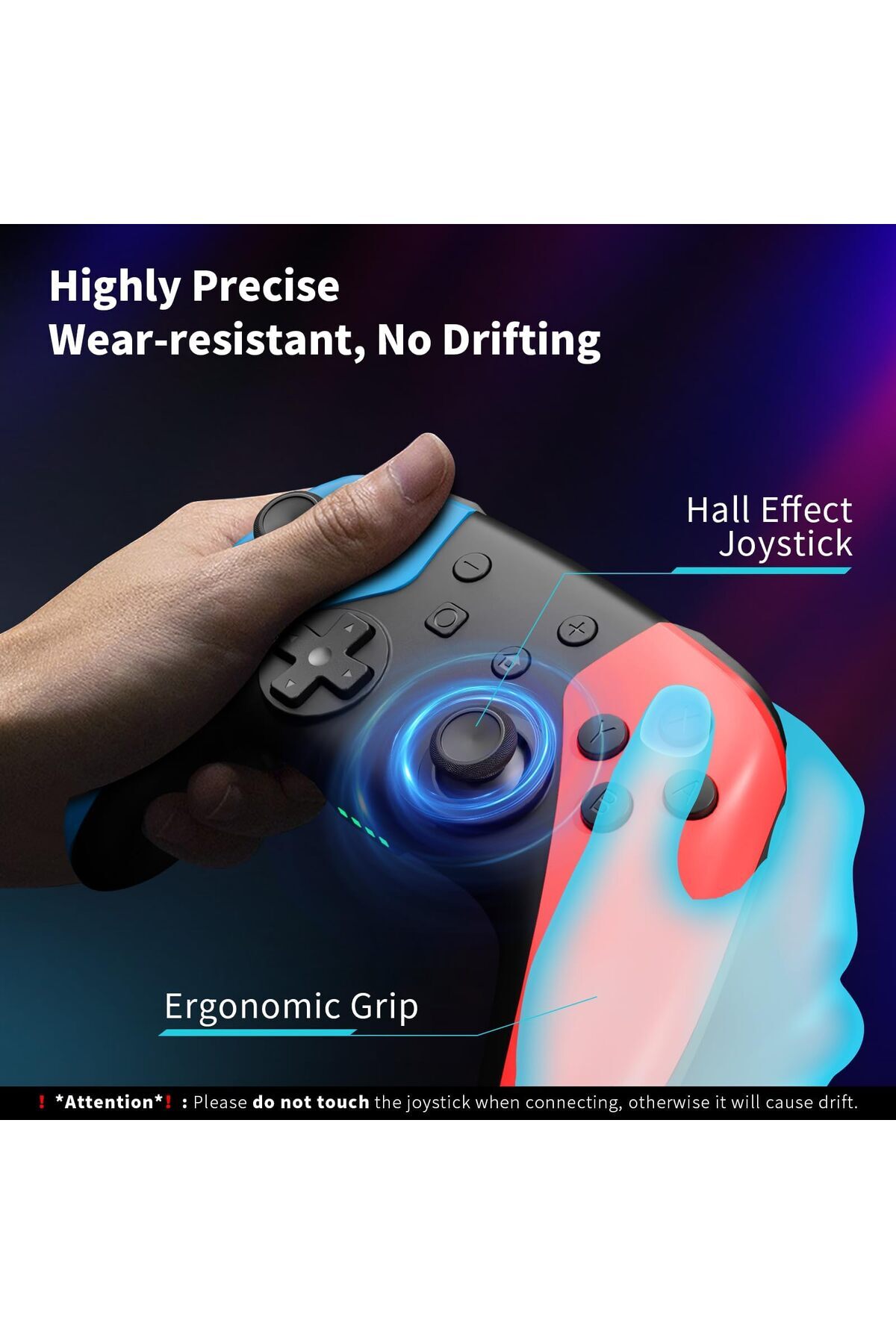erorex-وحدة تحكم لاسلكية Switch/Lite/Oled بوظيفة الاستيقاظ بزر واحد، وحدة تحكم Switch Pro مزدوجة 2