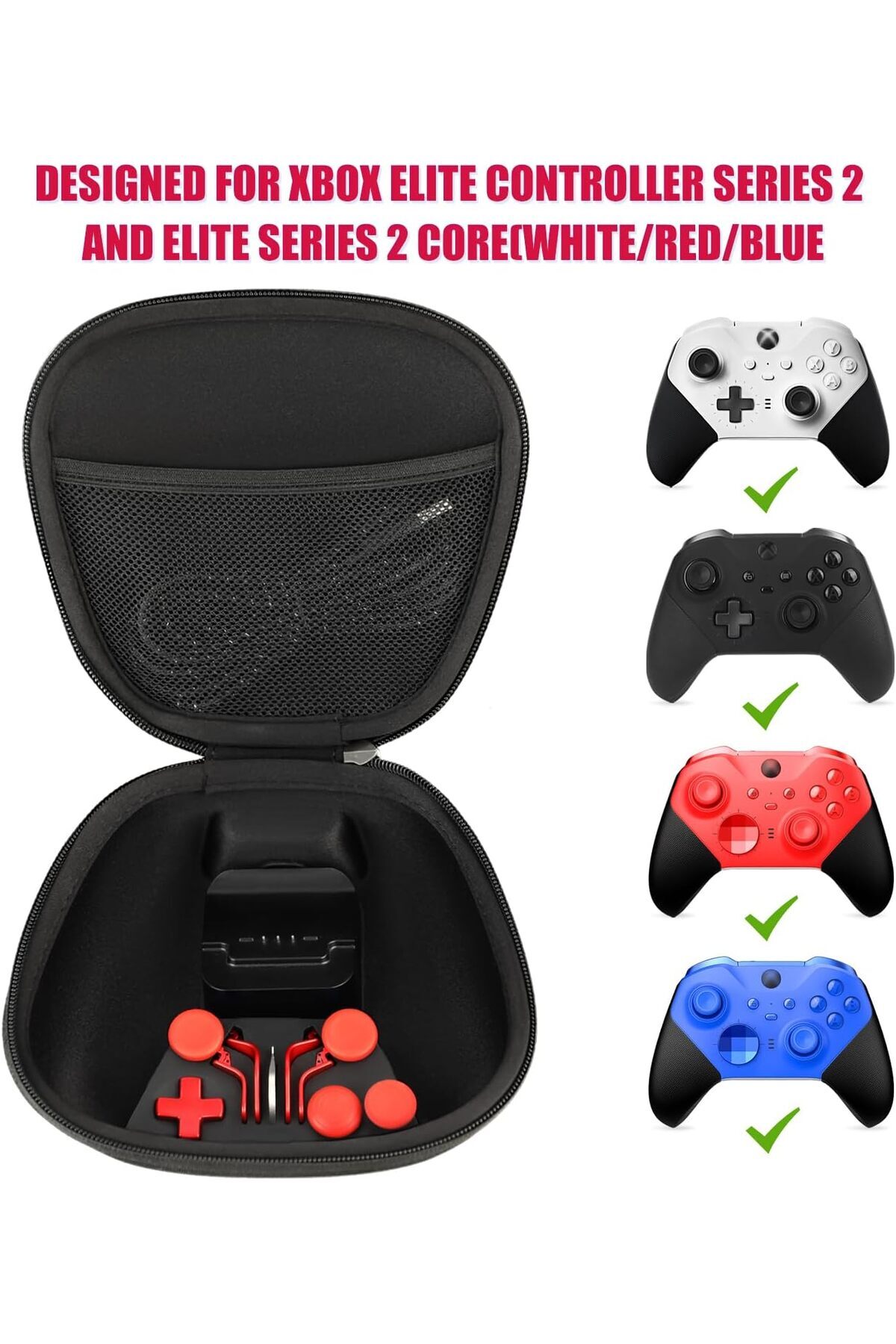 erorex-Complete Component Pack Xbox Elite Controller Series 2 Accessories Includes 1 Controller Carrying 7