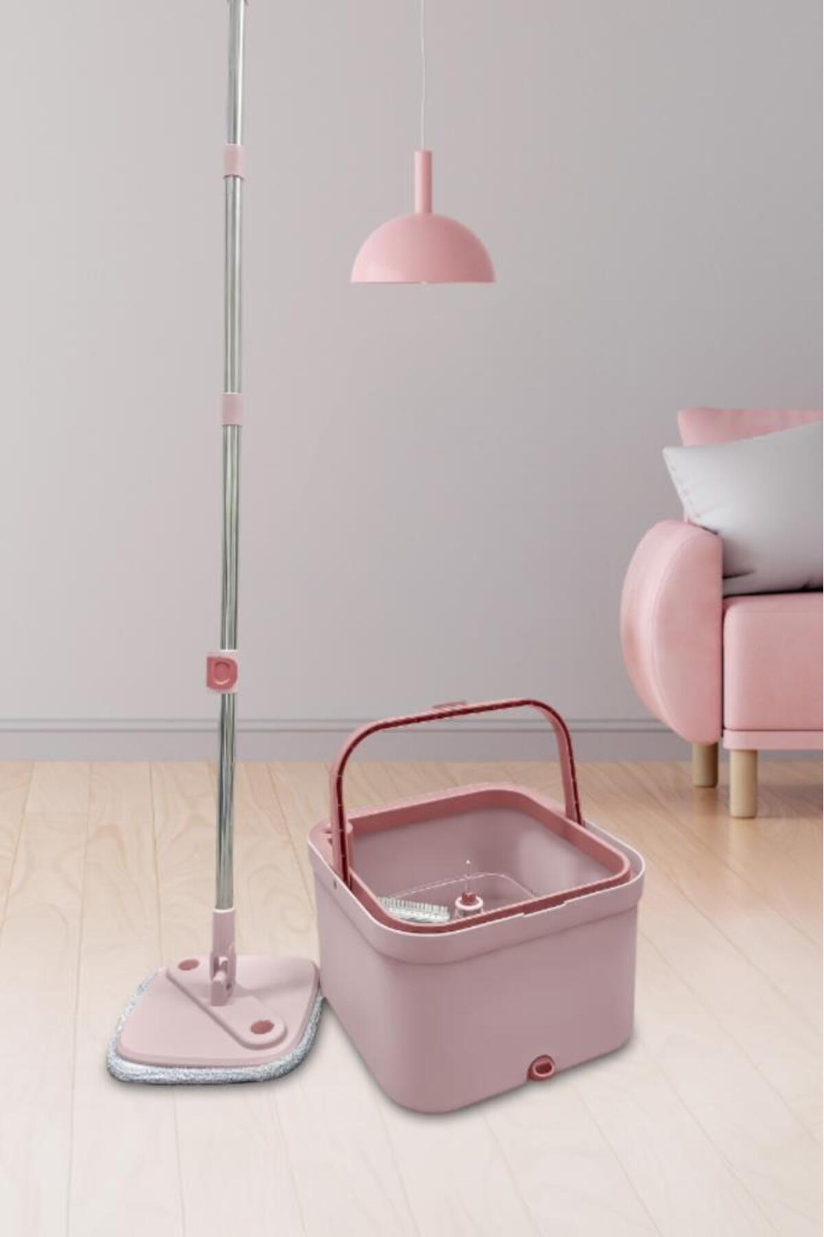 音浴　エスペシャリィ5枚セット Flora Mopigo Spin Mop Set, Kare Döner Başlıklı Islak Kuru Temizlik