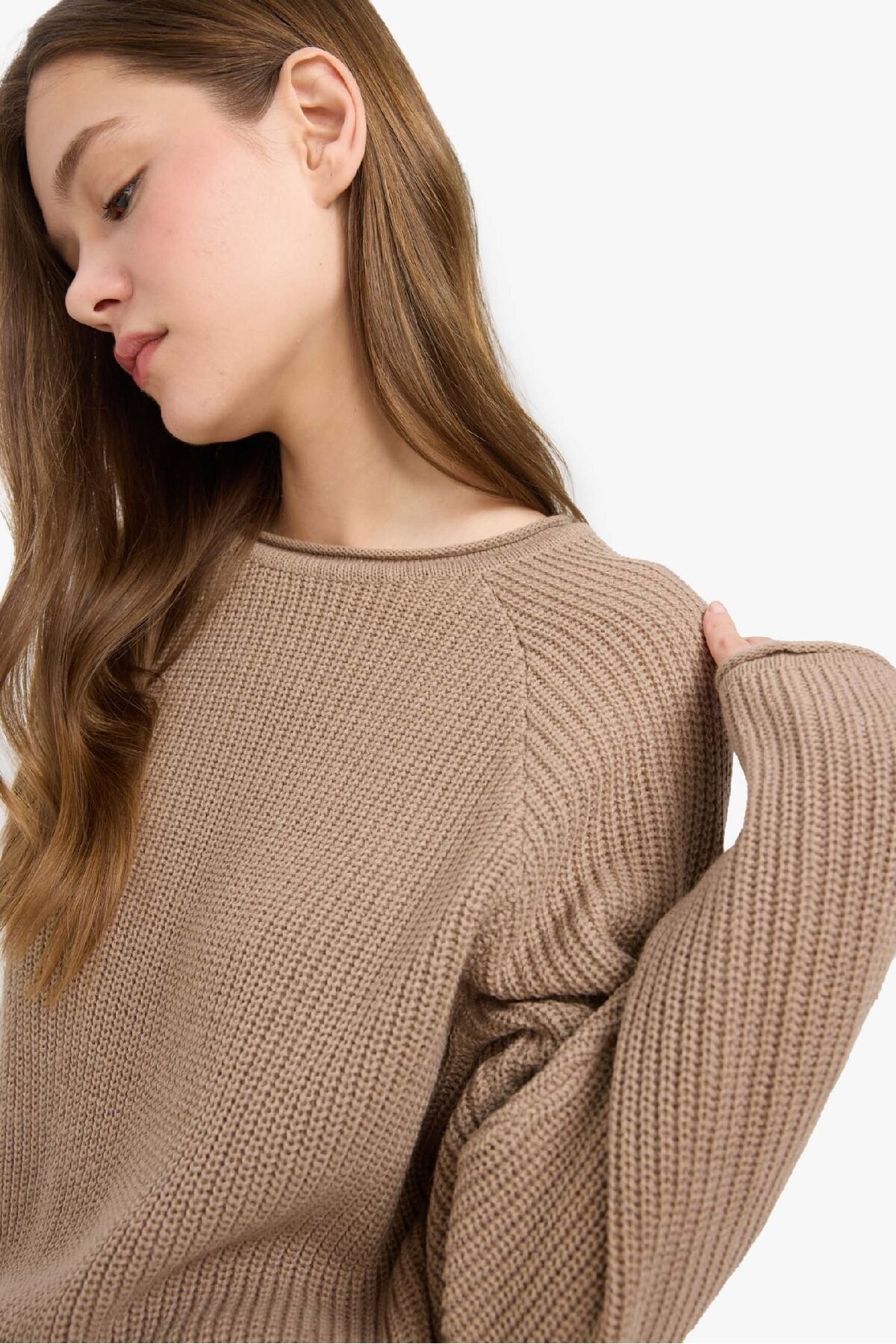 DeFacto-Coool Regular Fit Pulover cu Guler Rotund L2567AZ25WN 5