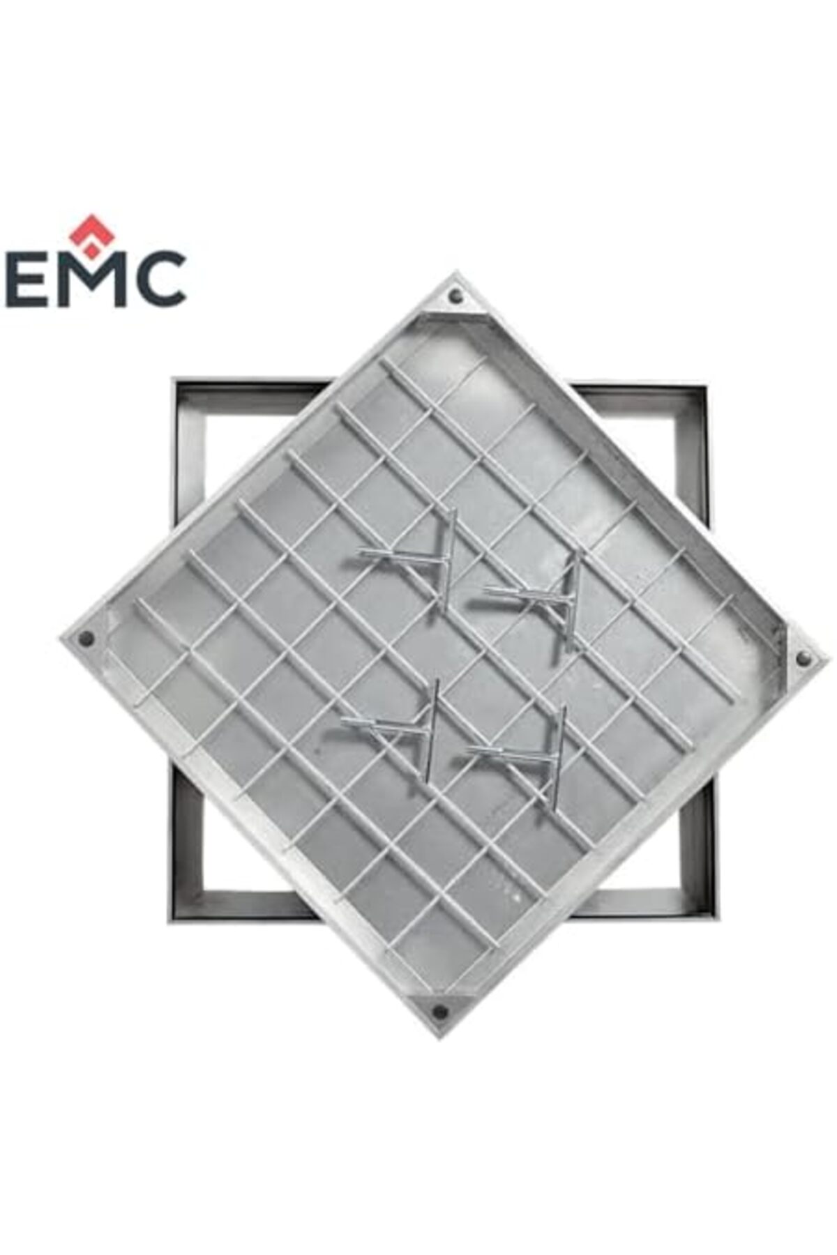 درپوش منهول توکار کف، سینی کاشی آلومینیومی، مربع (۳۰×۳۰)