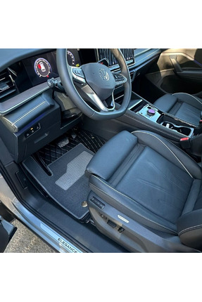 8D Volkswagen Tayron 2024 Sonrası Aracına Özel Çift Katmanlı Havuzlu Paspas T...