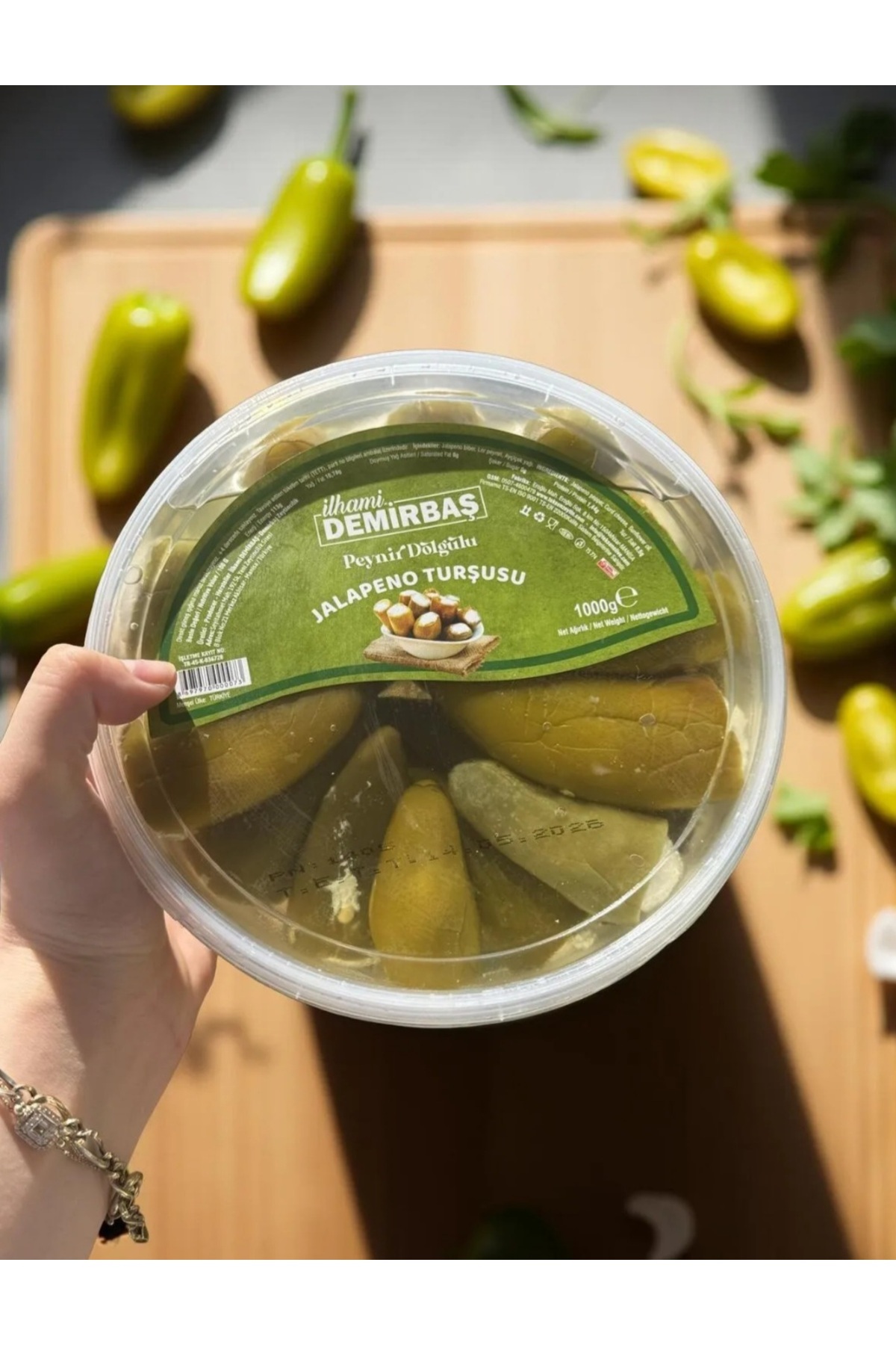 ilhami demirbaş Peynir Dolgulu Jalapeno Biber- Acılı&Kremsi lezzet 1000gr